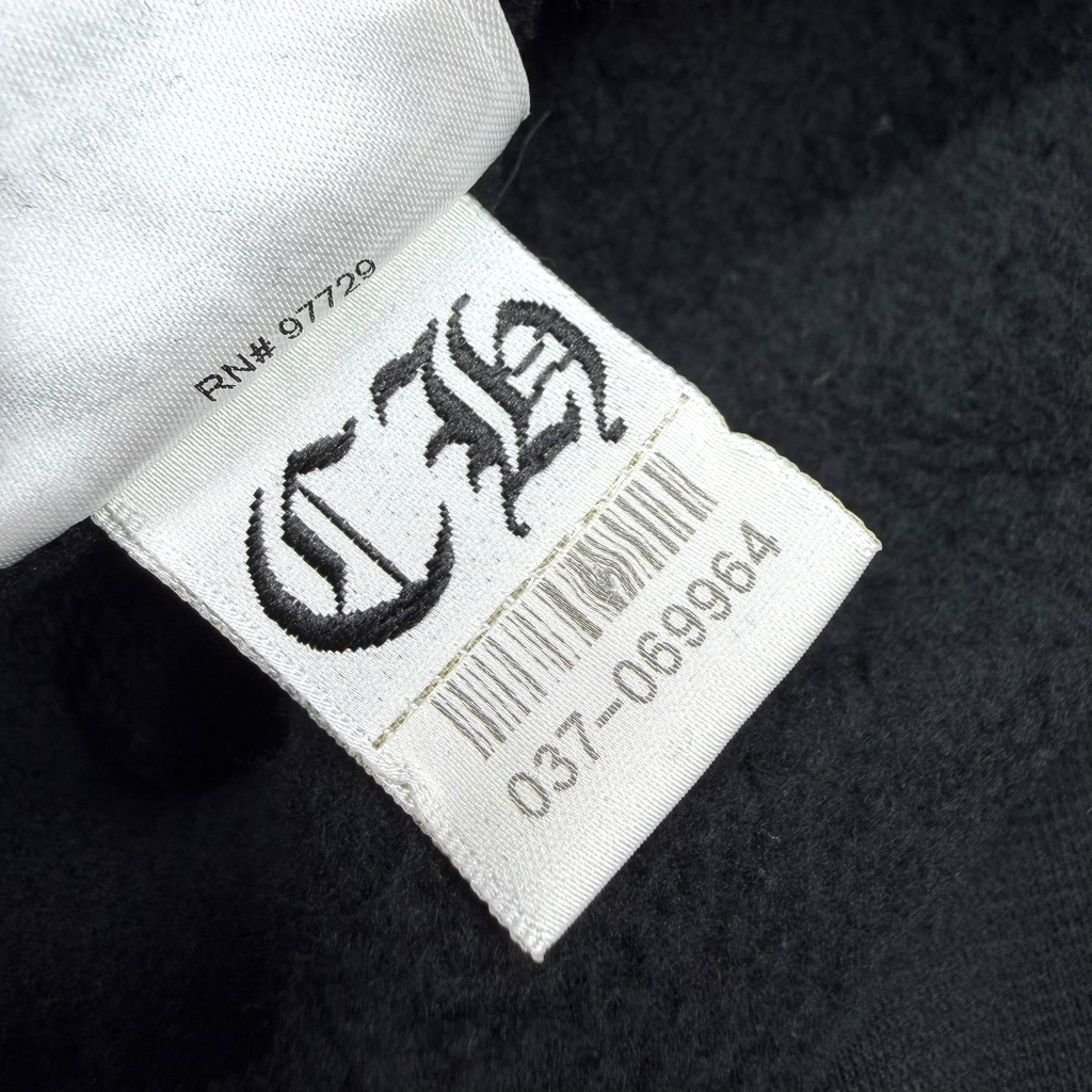 Chrome Hearts Black Scroll Logo Hoodie XL