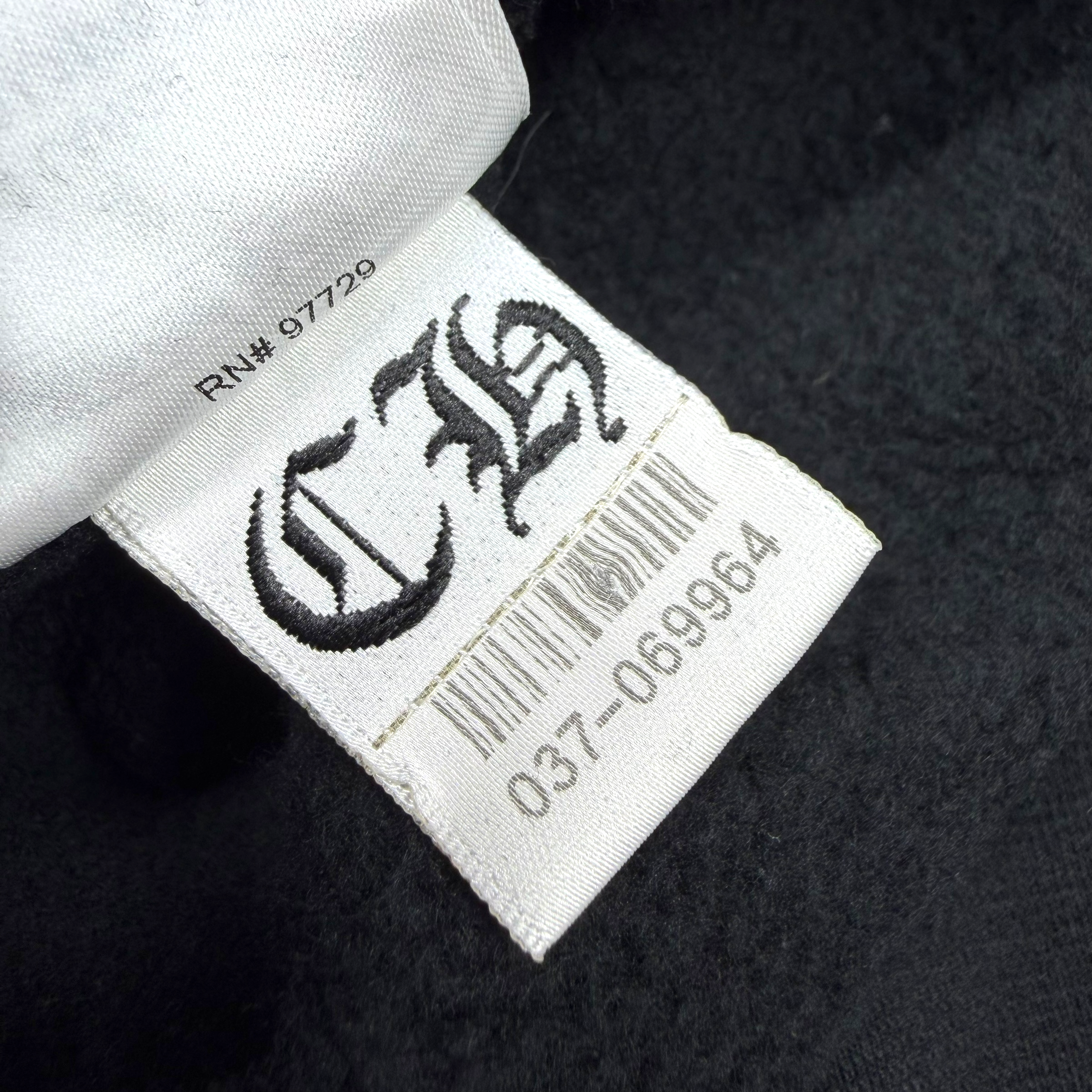 Chrome Hearts Black Scroll Logo Hoodie XL