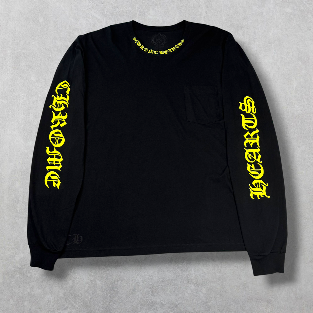 Chrome Hearts Neon Neck Logo L/S XXL