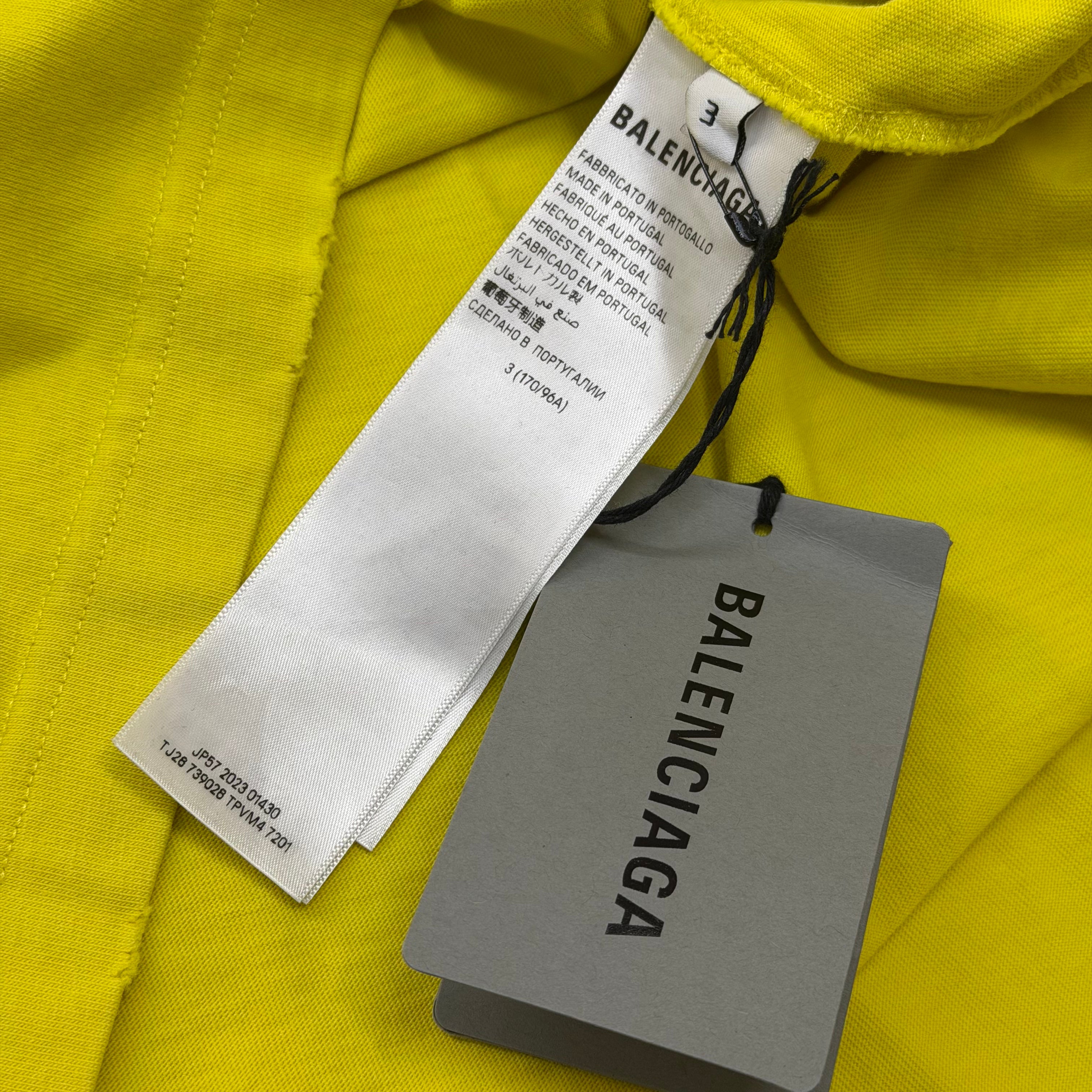Balenciaga Surfer Logo Tee Yellow 3 (XXL)