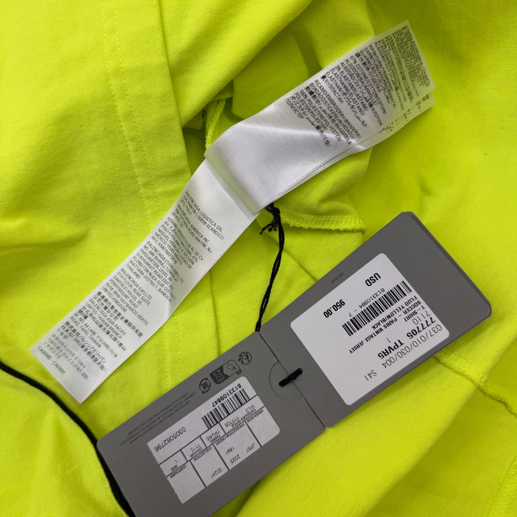 Balenciaga Paris Oversized Soccer Shirt Neon 1 (XL)