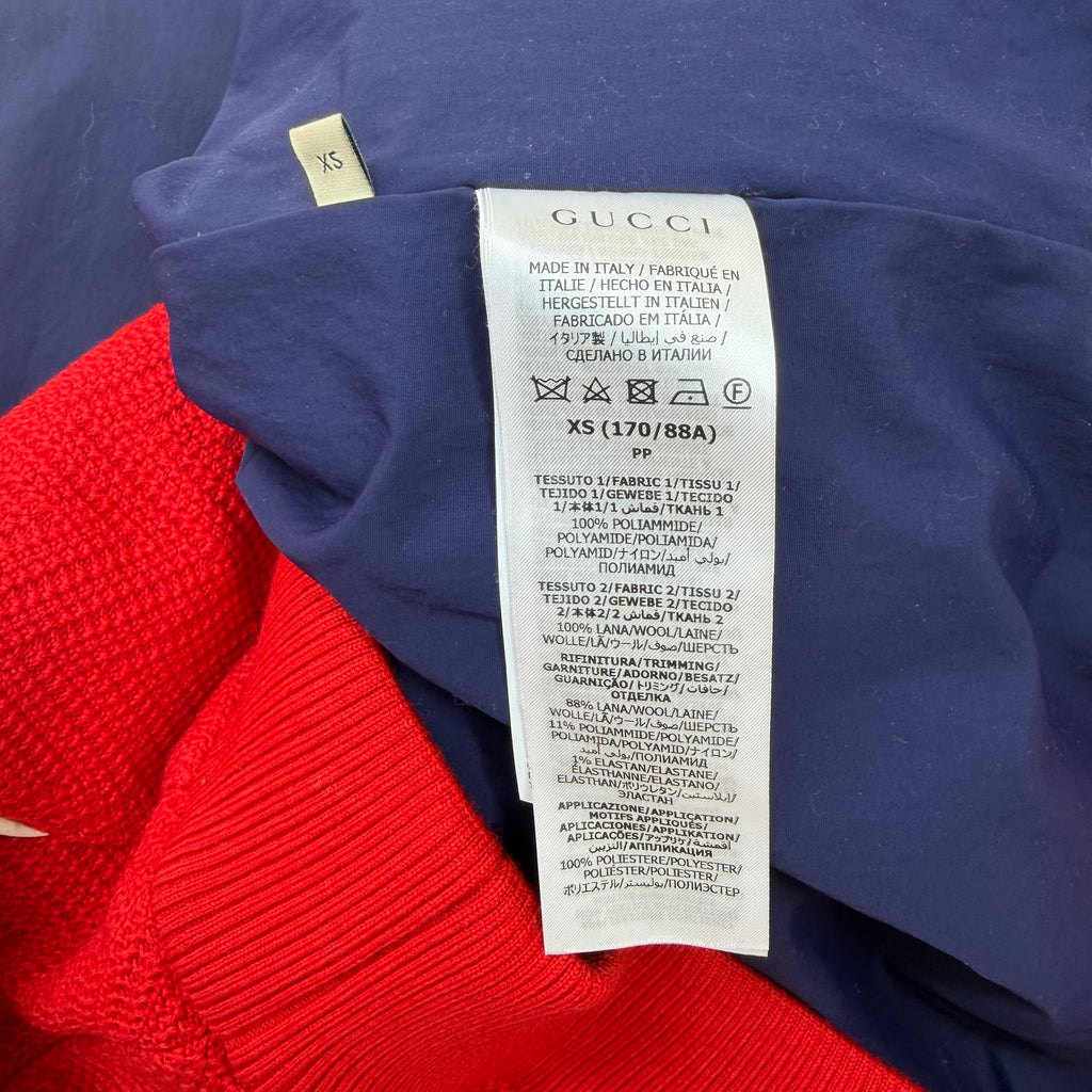 Gucci Wool Jersey Zip Up Sweatshirt XS (S)