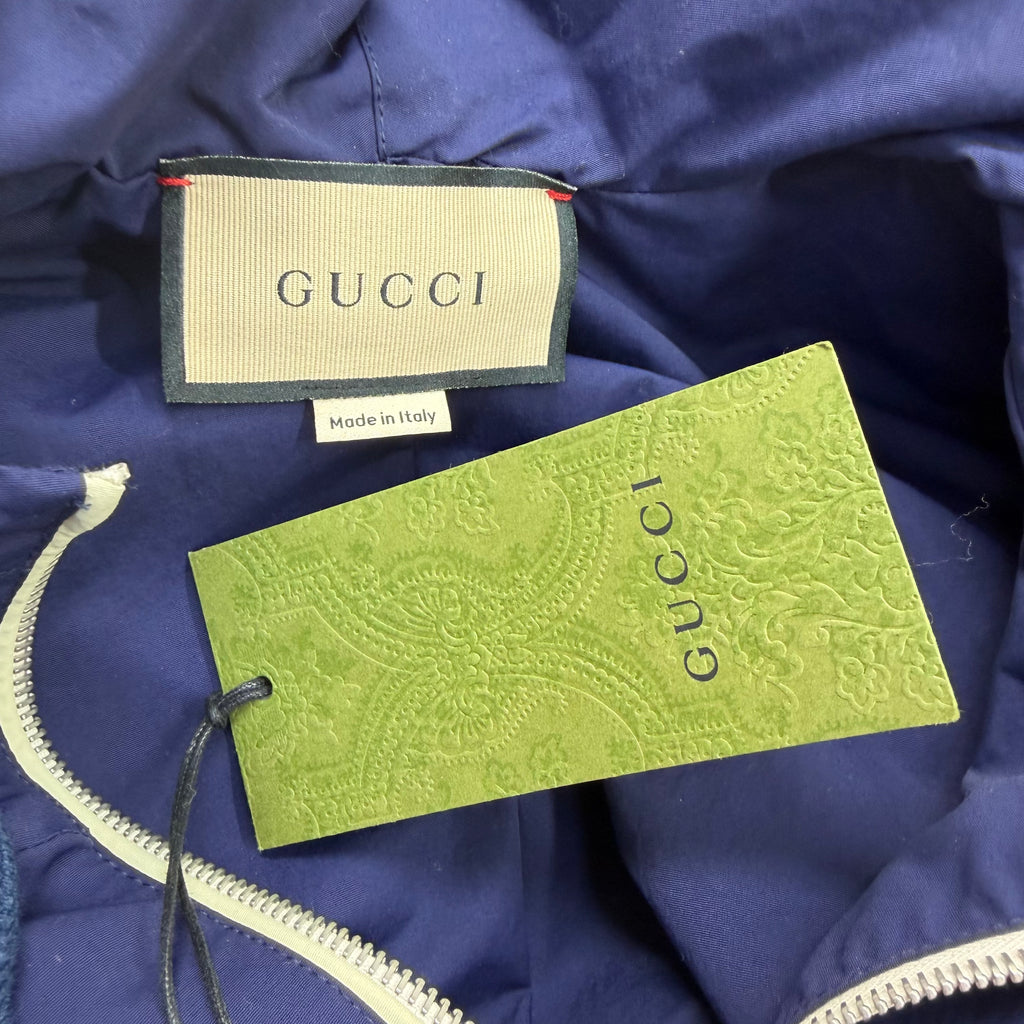 Gucci Wool Jersey Zip Up Sweatshirt XS (S)