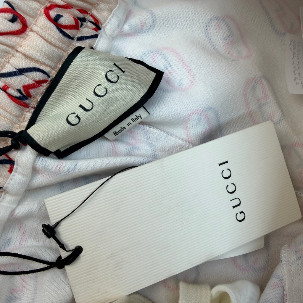 Gucci Interlocking GG Ivory Joggers XS
