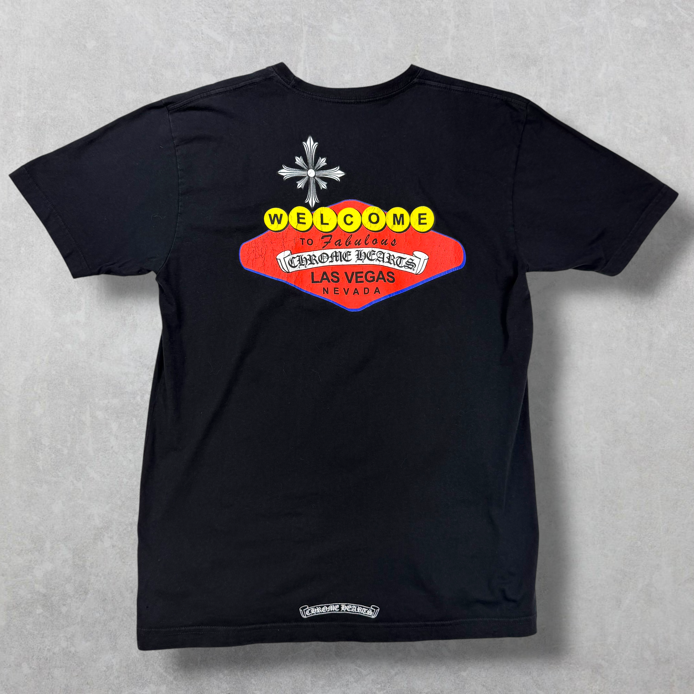 Chrome Hearts Black Welcome To Las Vegas Tee L
