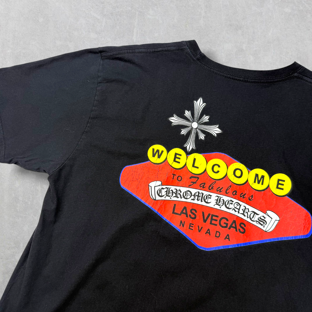 Chrome Hearts Black Welcome To Las Vegas Tee L