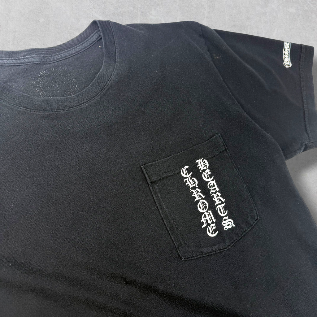 Chrome Hearts Scroll Logo Black Tee M