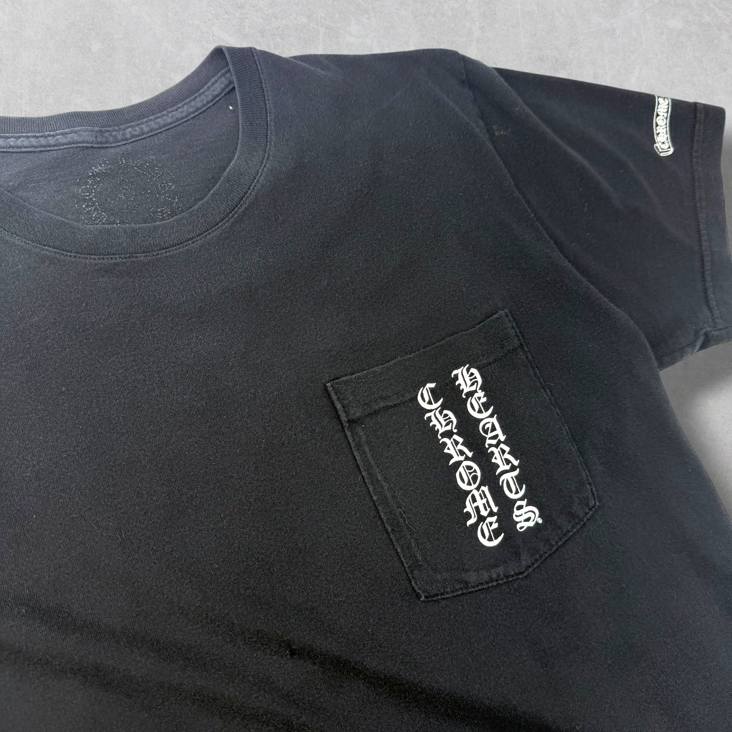 Chrome Hearts Scroll Logo Black Tee M