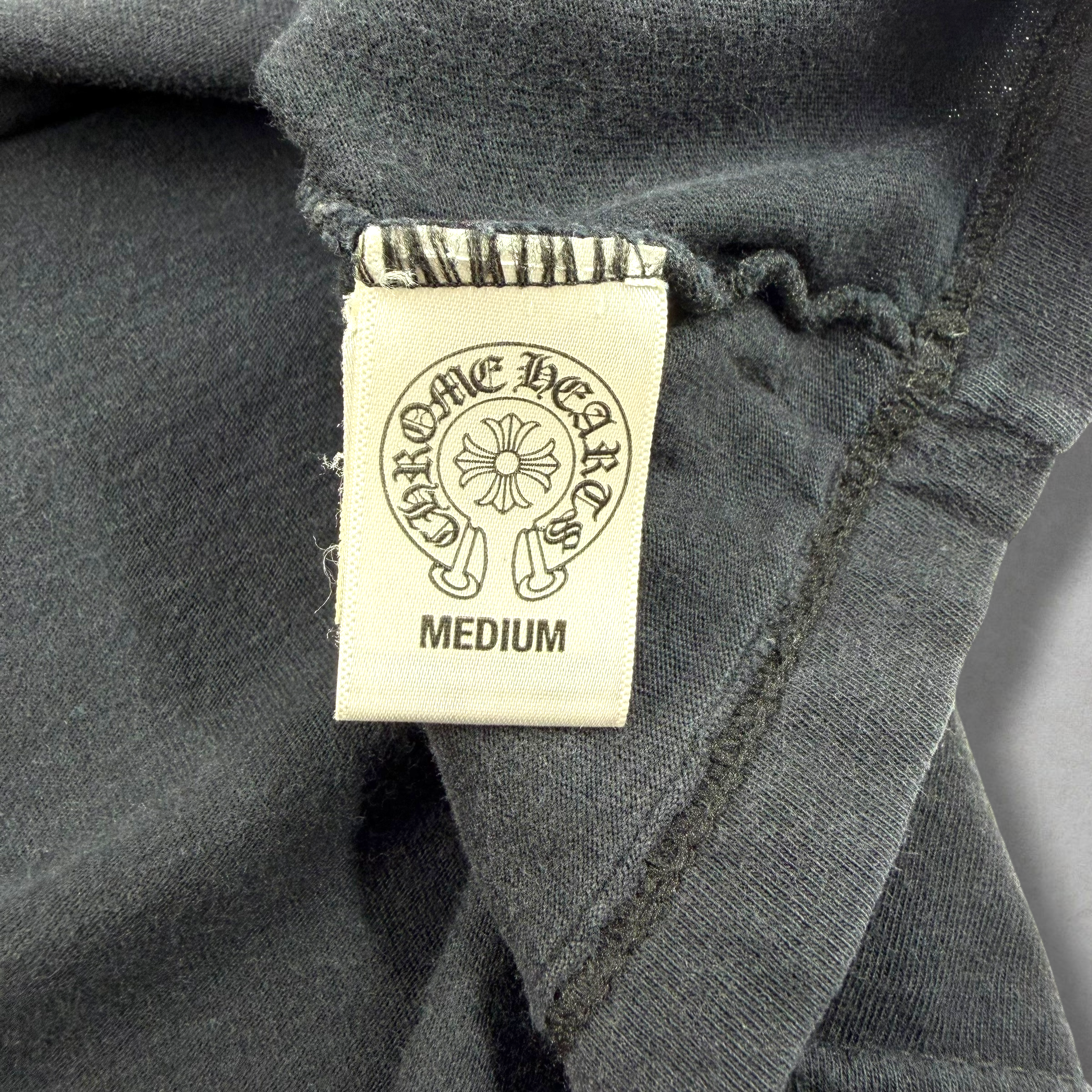 Chrome Hearts Scroll Logo Black Tee M