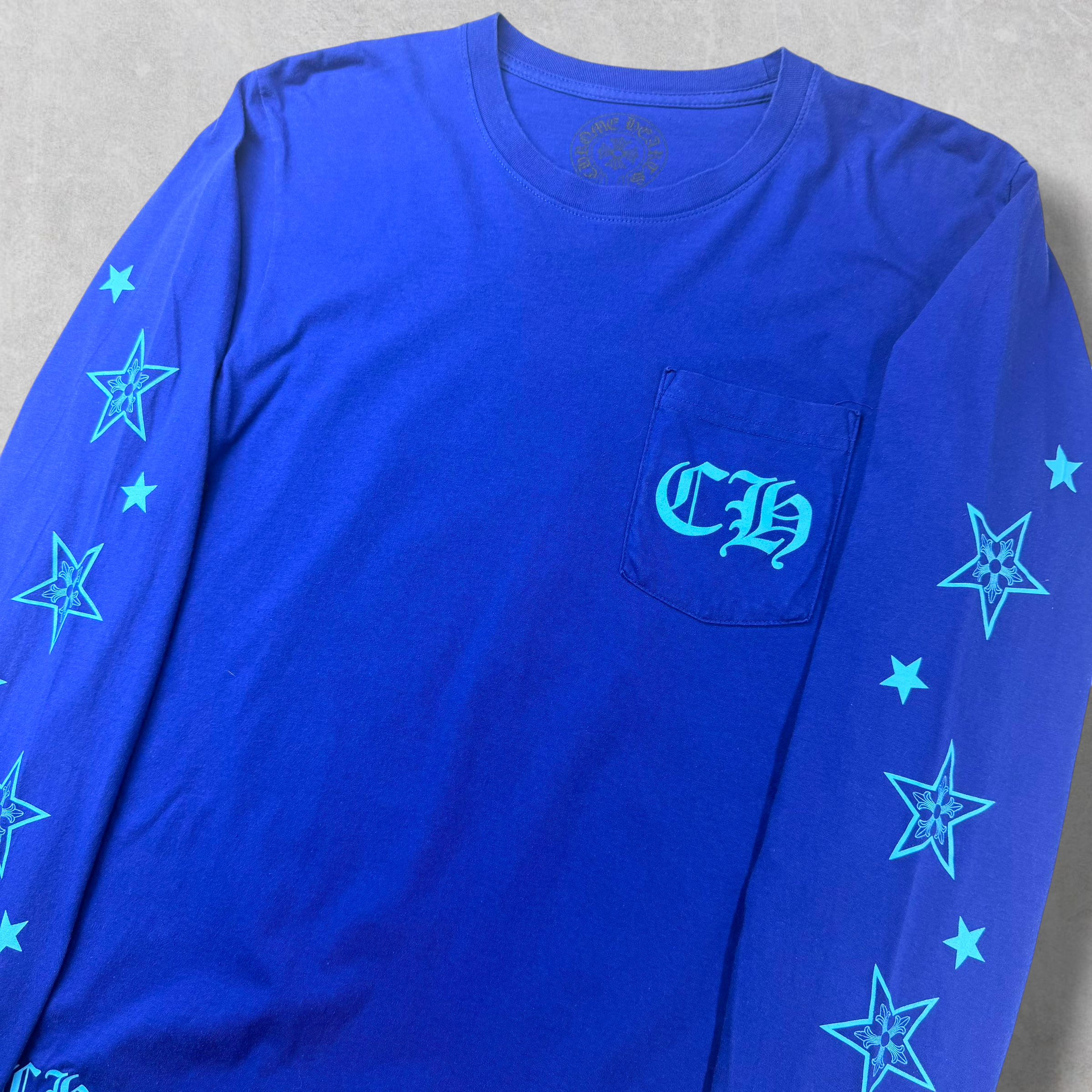 Chrome Hearts Star Blue L/S Tee M