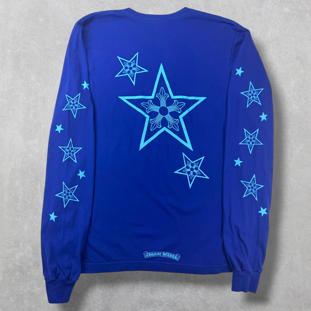 Chrome Hearts Star Blue L/S Tee M