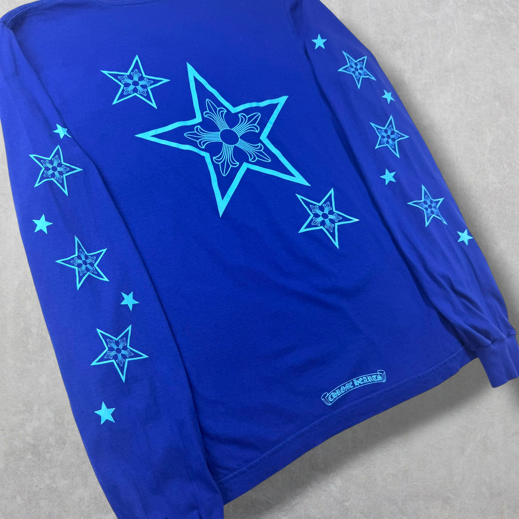 Chrome Hearts Star Blue L/S Tee M