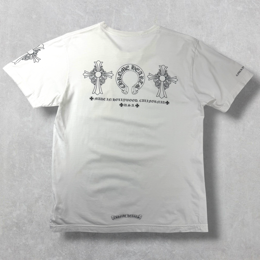 Chrome Hearts Cross Horseshoe Logo 'Made In Hollywood Tee M
