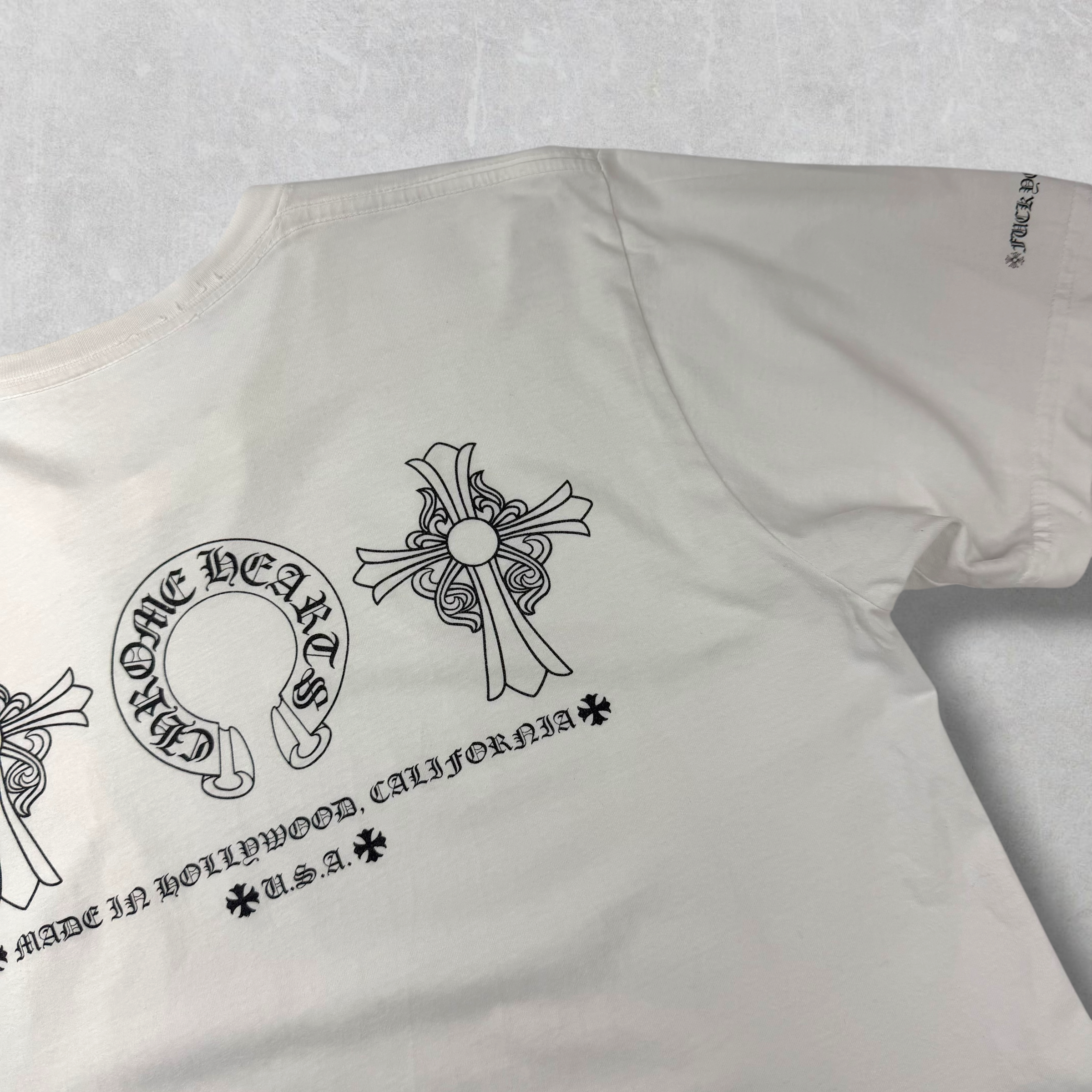 Chrome Hearts Cross Horseshoe Logo 'Made In Hollywood Tee M