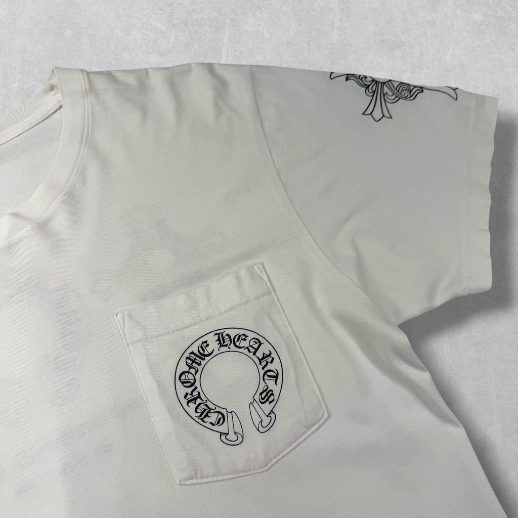 Chrome Hearts Cross Horseshoe Logo 'Made In Hollywood Tee M