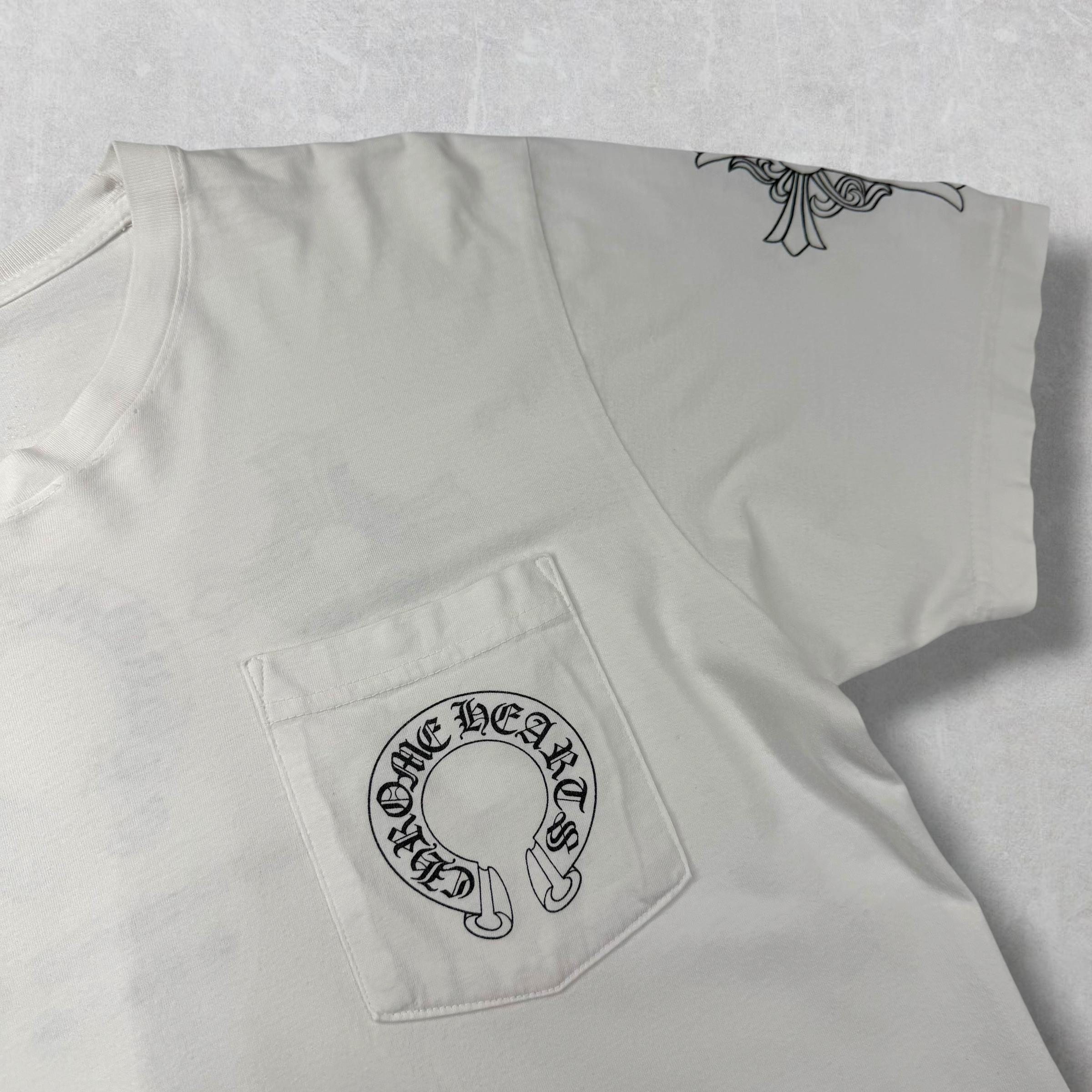 Chrome Hearts Cross Horseshoe Logo 'Made In Hollywood Tee M