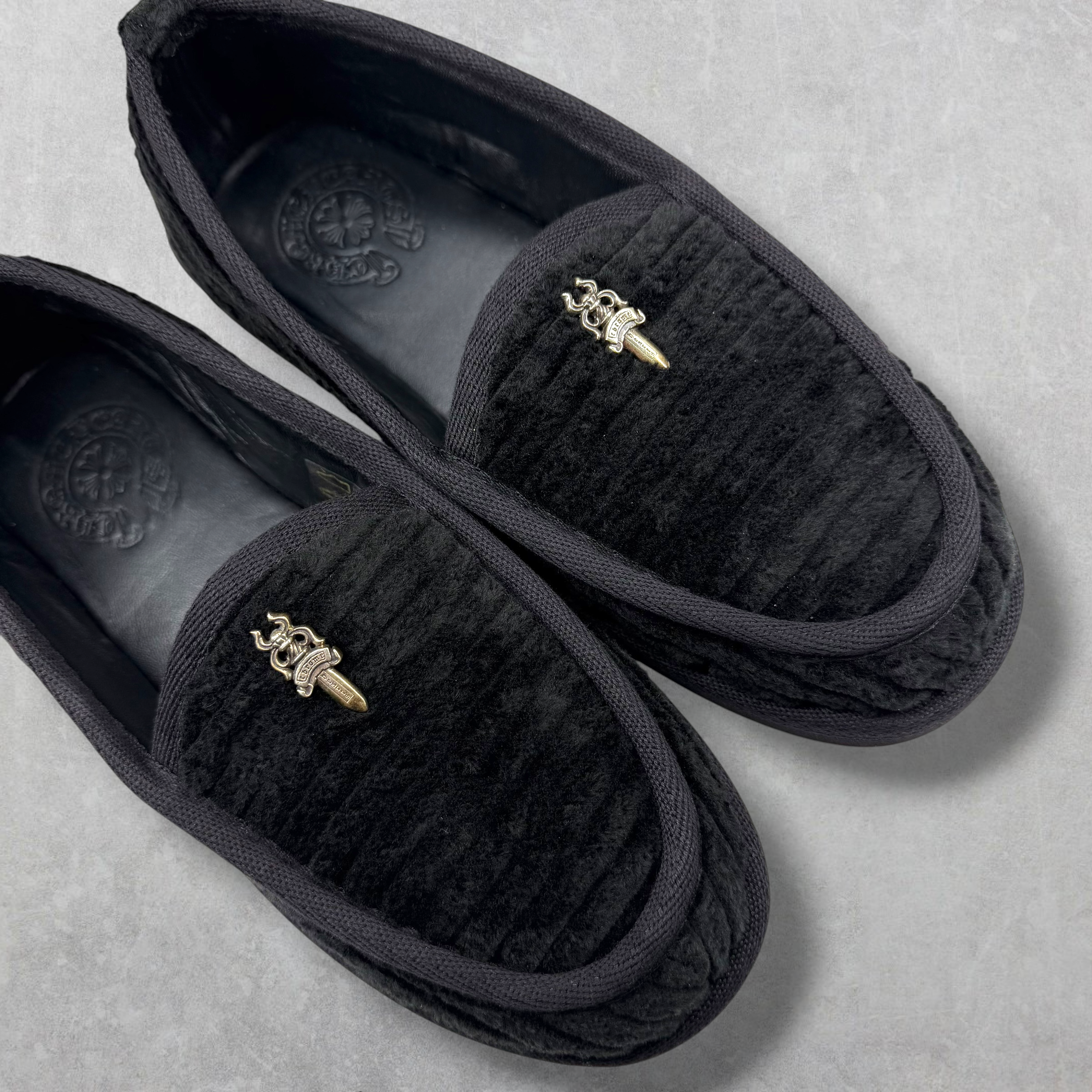 Chrome Hearts Corduroy Dagger Loafers 37 (5US)