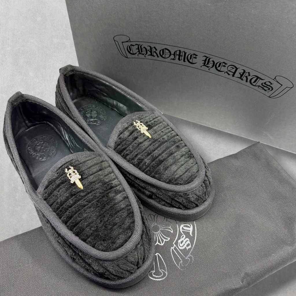 Chrome Hearts Corduroy Dagger Loafers 37 (5US)