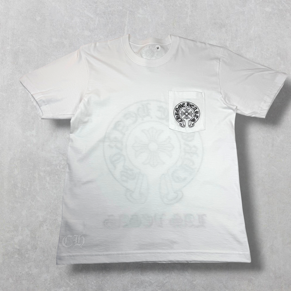 Chrome Hearts Las Vegas Exclusive Horseshoe White Tee M