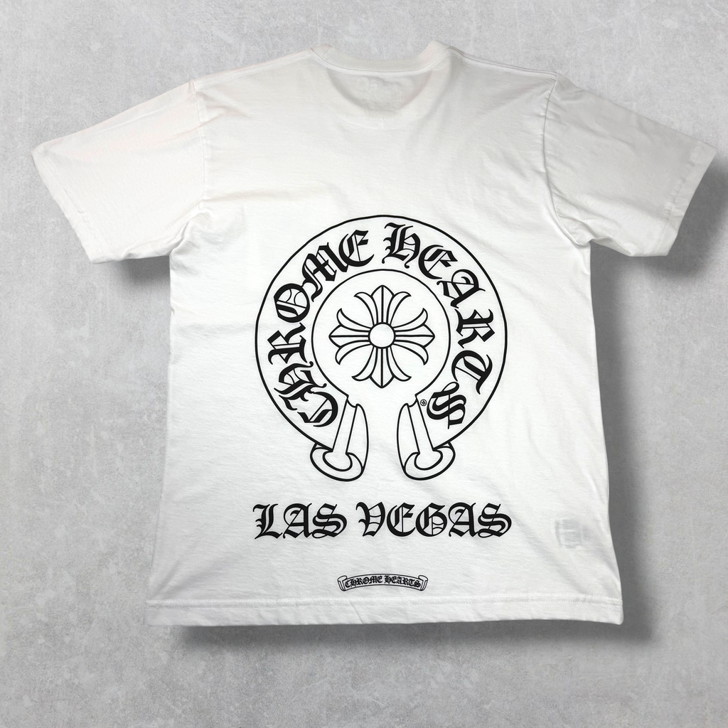 Chrome Hearts Las Vegas Exclusive Horseshoe White Tee M