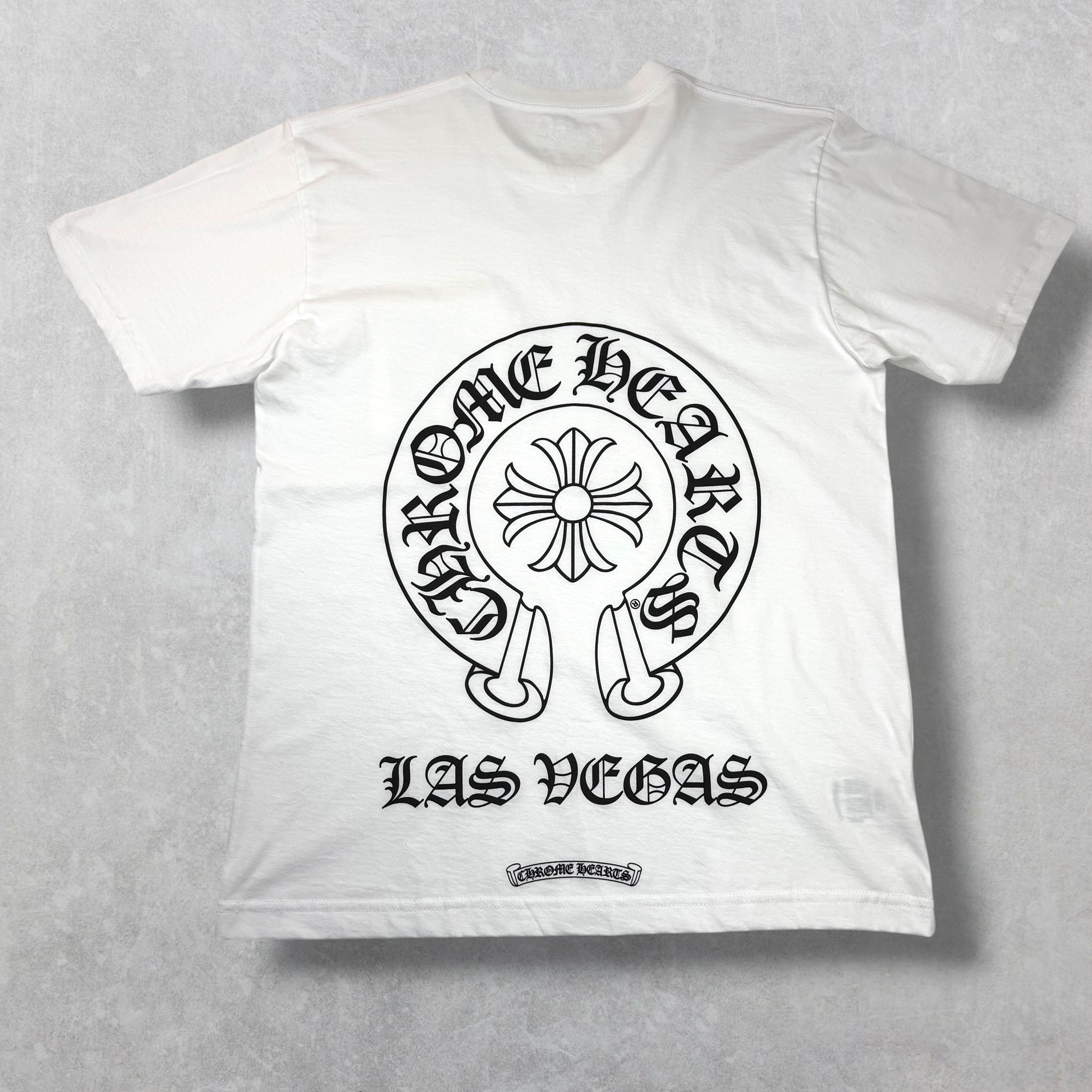 Chrome Hearts Las Vegas Exclusive Horseshoe White Tee M
