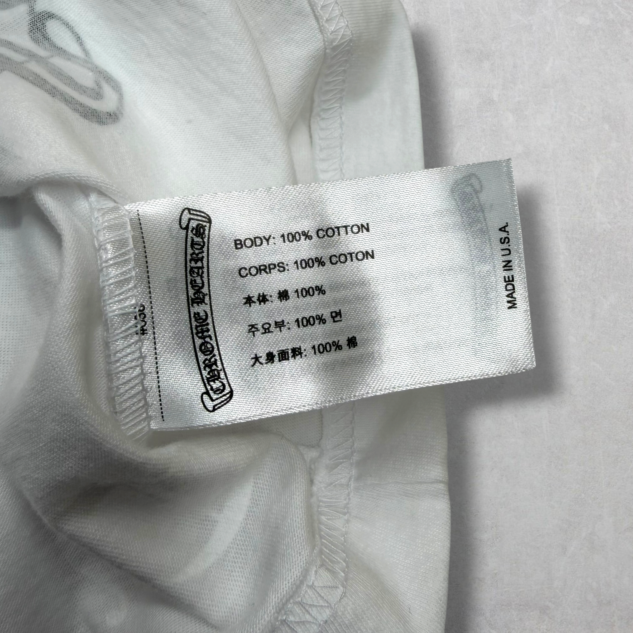 Chrome Hearts Las Vegas Exclusive Horseshoe White Tee M