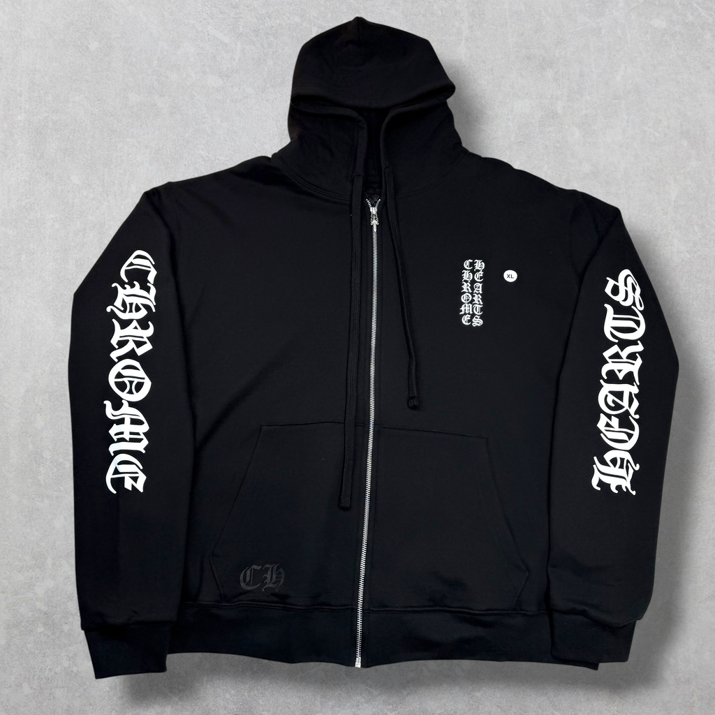 Chrome Hearts Vertical Thermal Zip Up Black XL