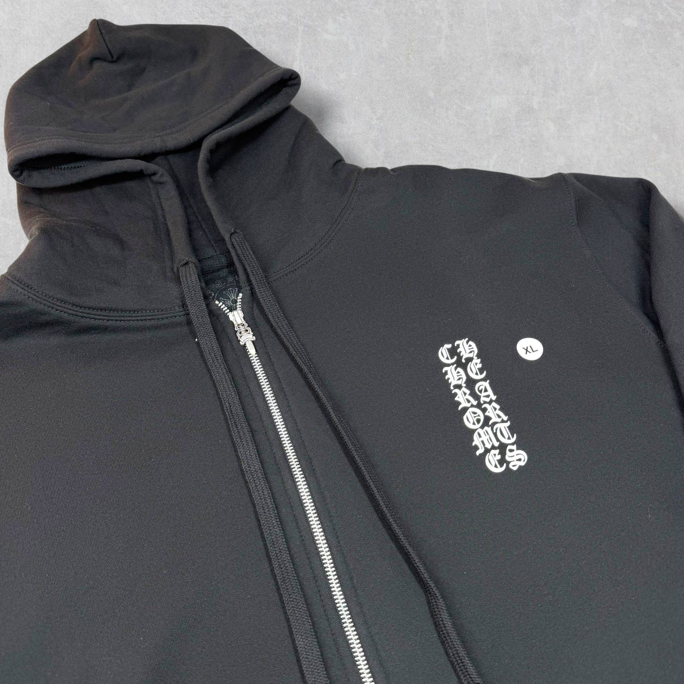 Chrome Hearts Vertical Thermal Zip Up Black XL
