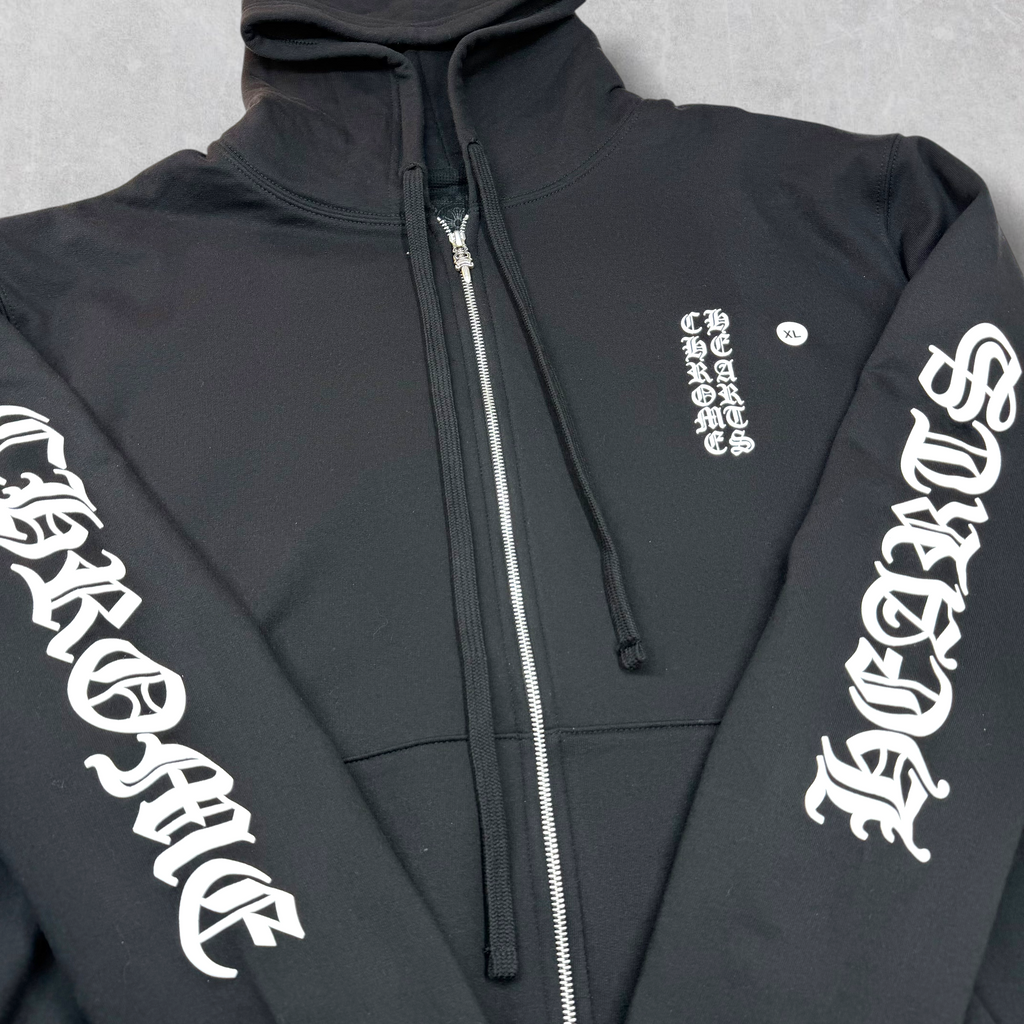 Chrome Hearts Vertical Thermal Zip Up Black XL