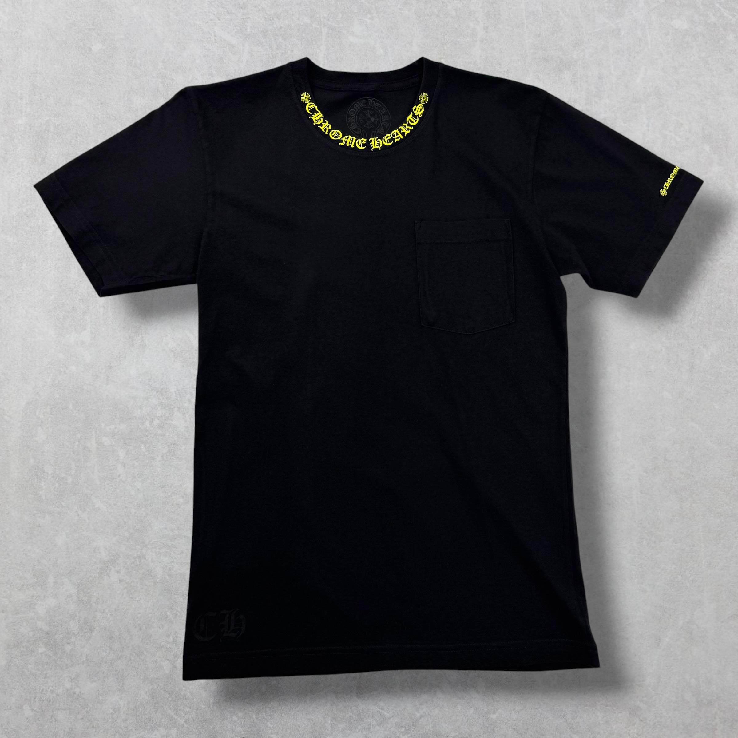Chrome Hearts Neon Neck Logo Tee S