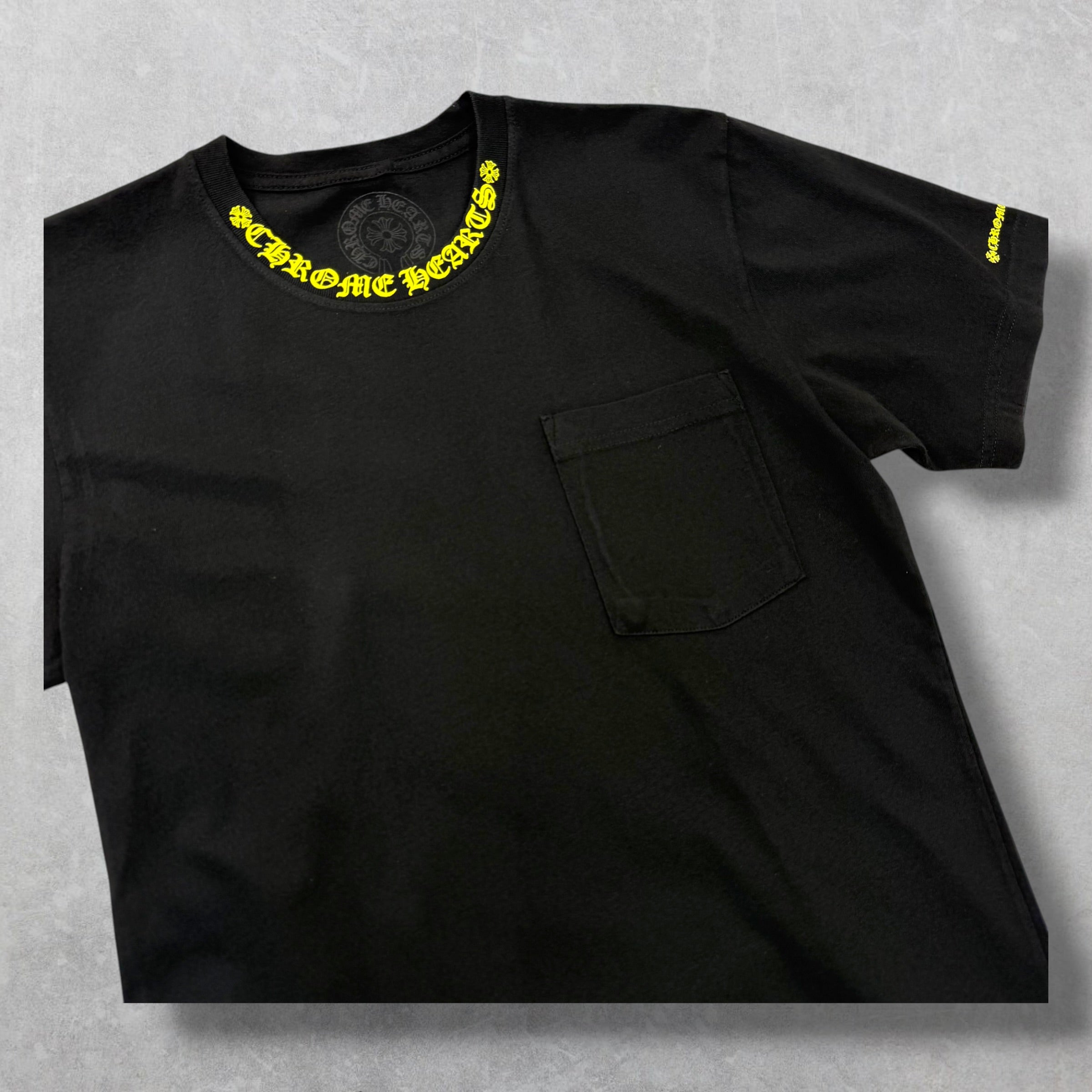 Chrome Hearts Neon Neck Logo Tee S