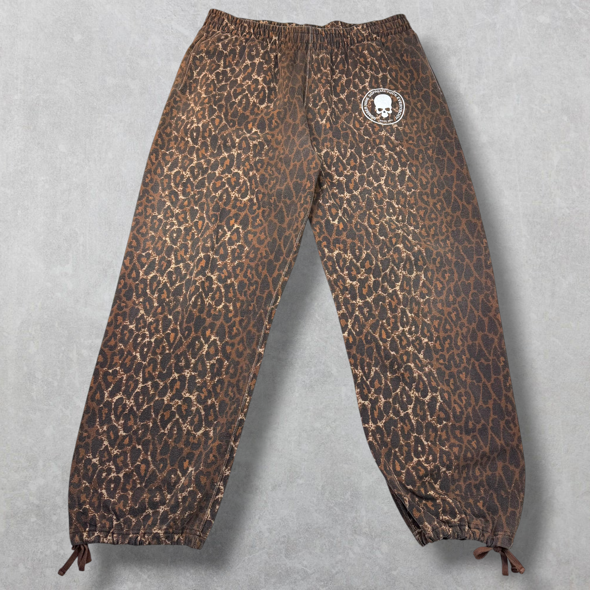 Supreme Number (N)ine Drawstring Sweatpants Leopard XL