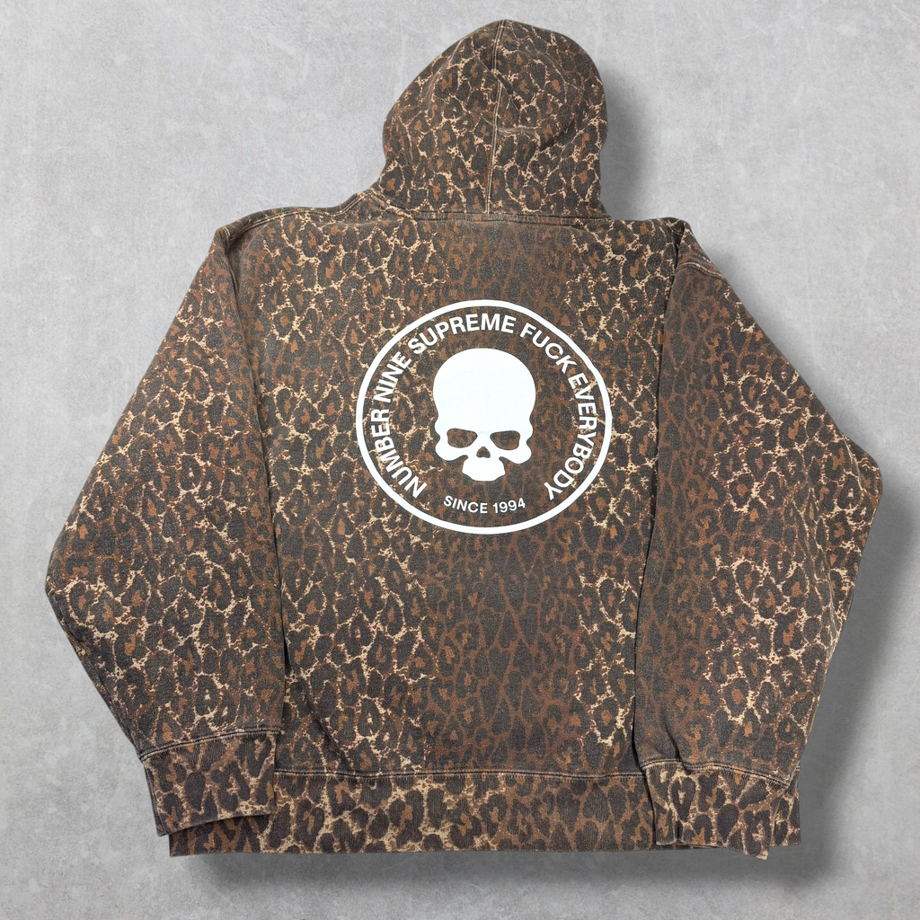 Supreme Number (N)ine Hooded Sweatshirt Leopard XL