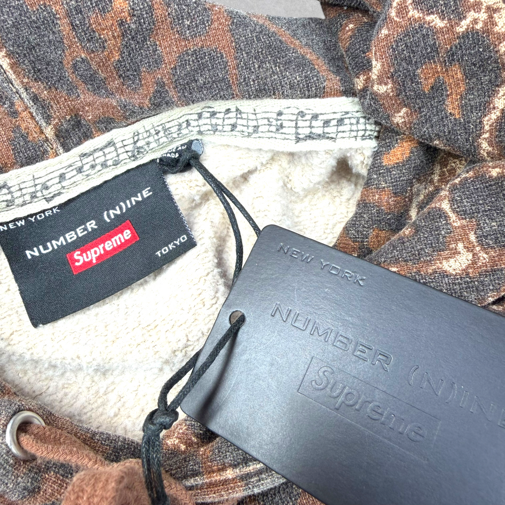 Supreme Number (N)ine Hooded Sweatshirt Leopard XL