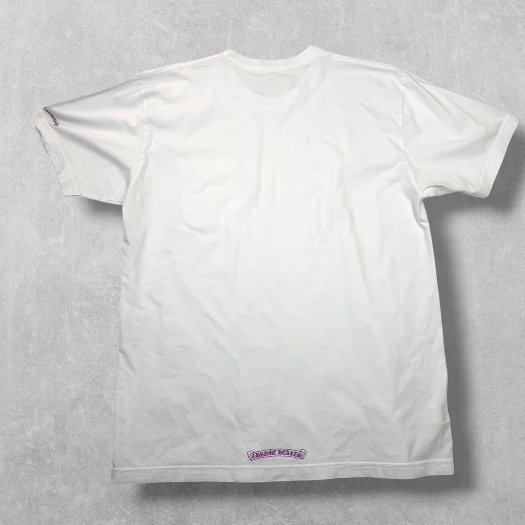 Chrome Hearts Purple Neck Logo Tee XL