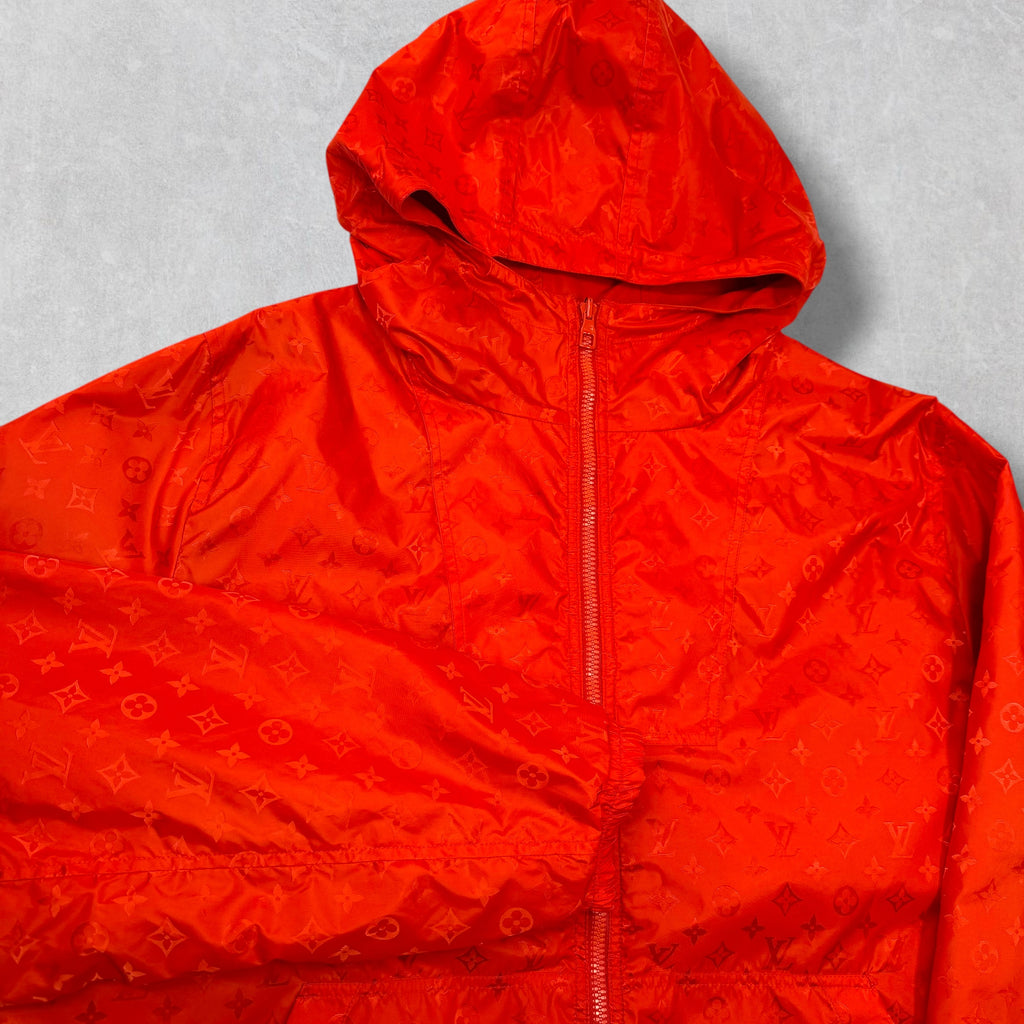 Louis Vuitton Monogram Reversible Windbreaker Red XXL