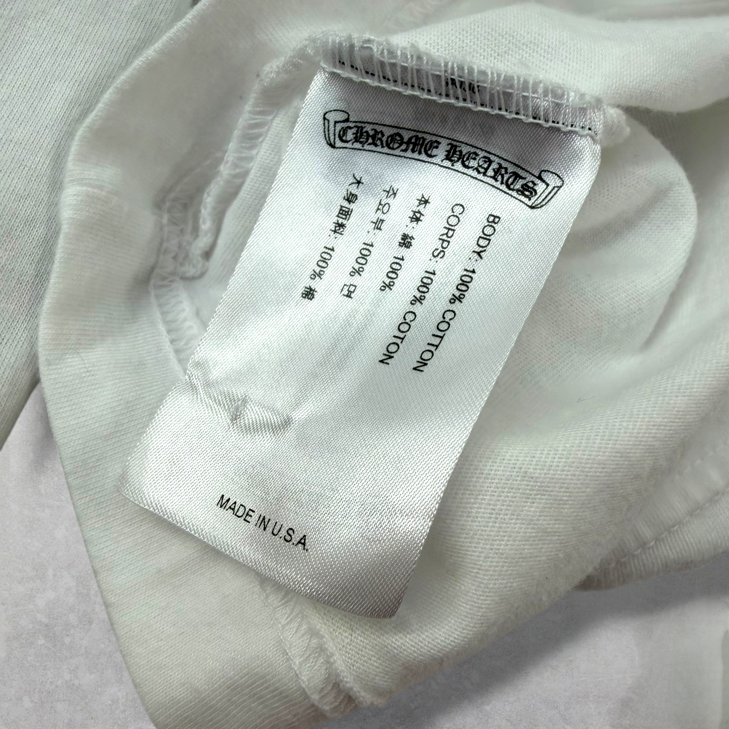 Chrome Hearts Boost White L/S Tee M
