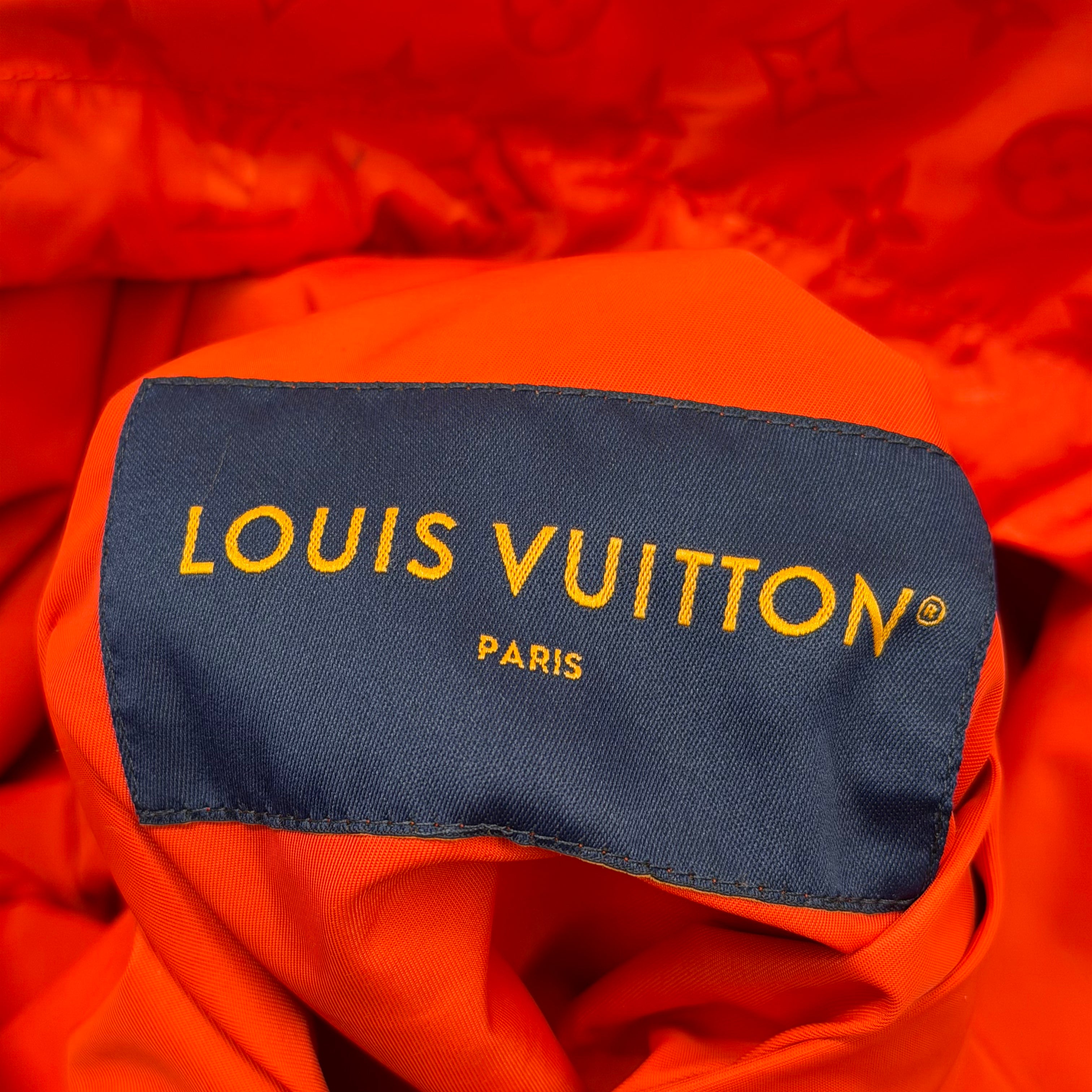 Louis Vuitton Monogram Reversible Windbreaker Red XXL