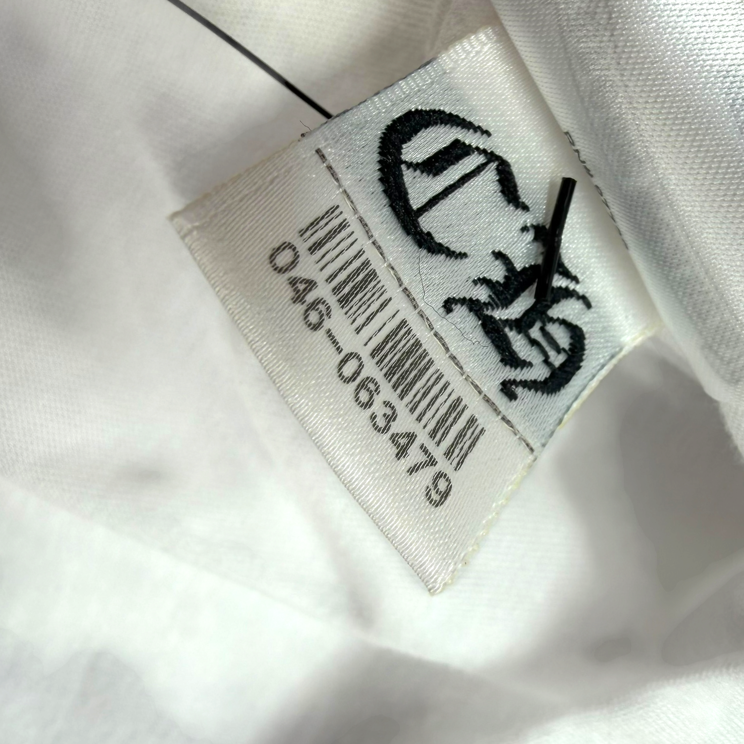Chrome Hearts Script Logo USA White L/S Tee M