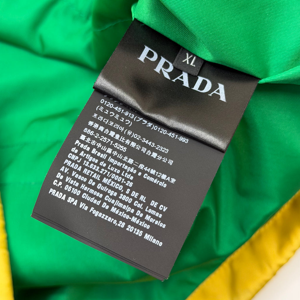 Prada Colorblock Oversized Nylon Jacket XL