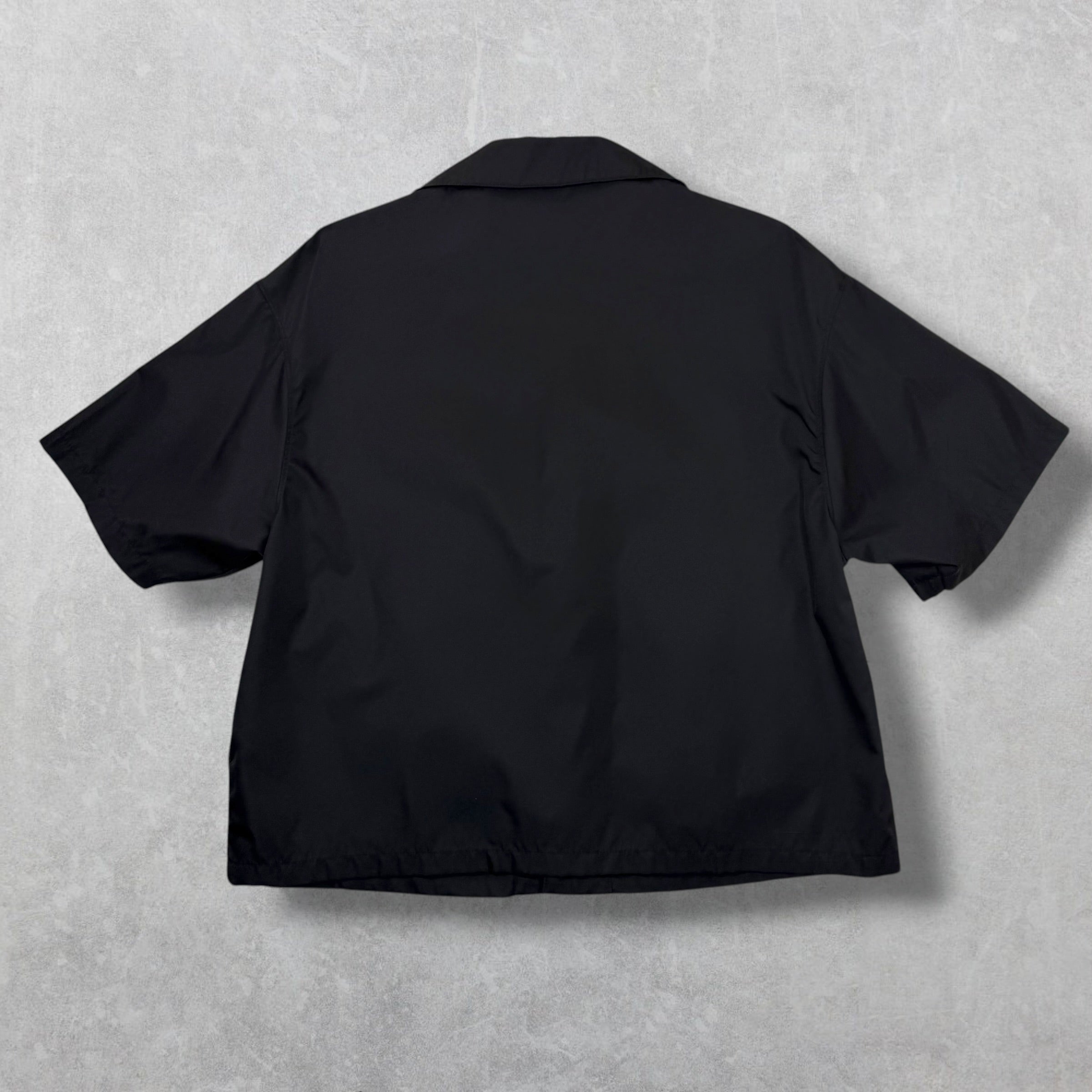 Prada Re-Nylon Short-Sleeved Black Shirt M