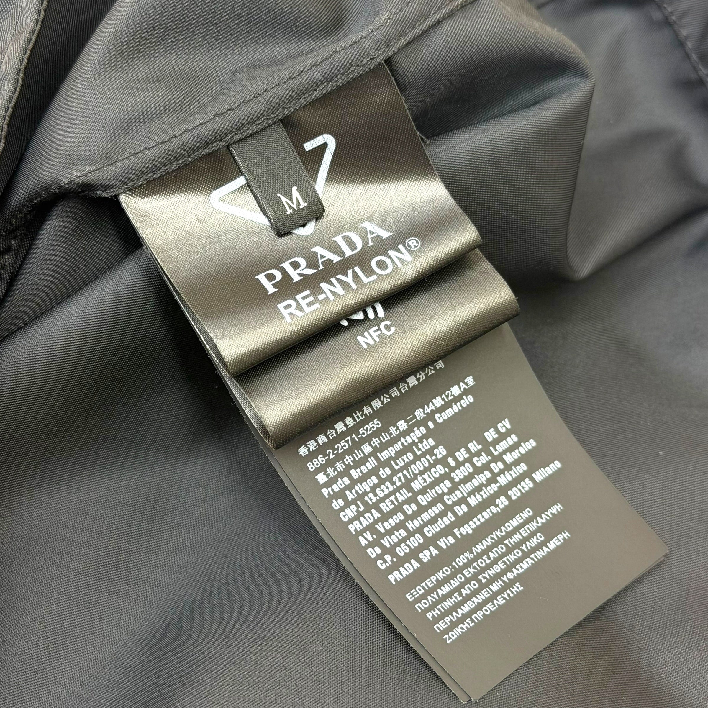 Prada Re-Nylon Short-Sleeved Black Shirt M