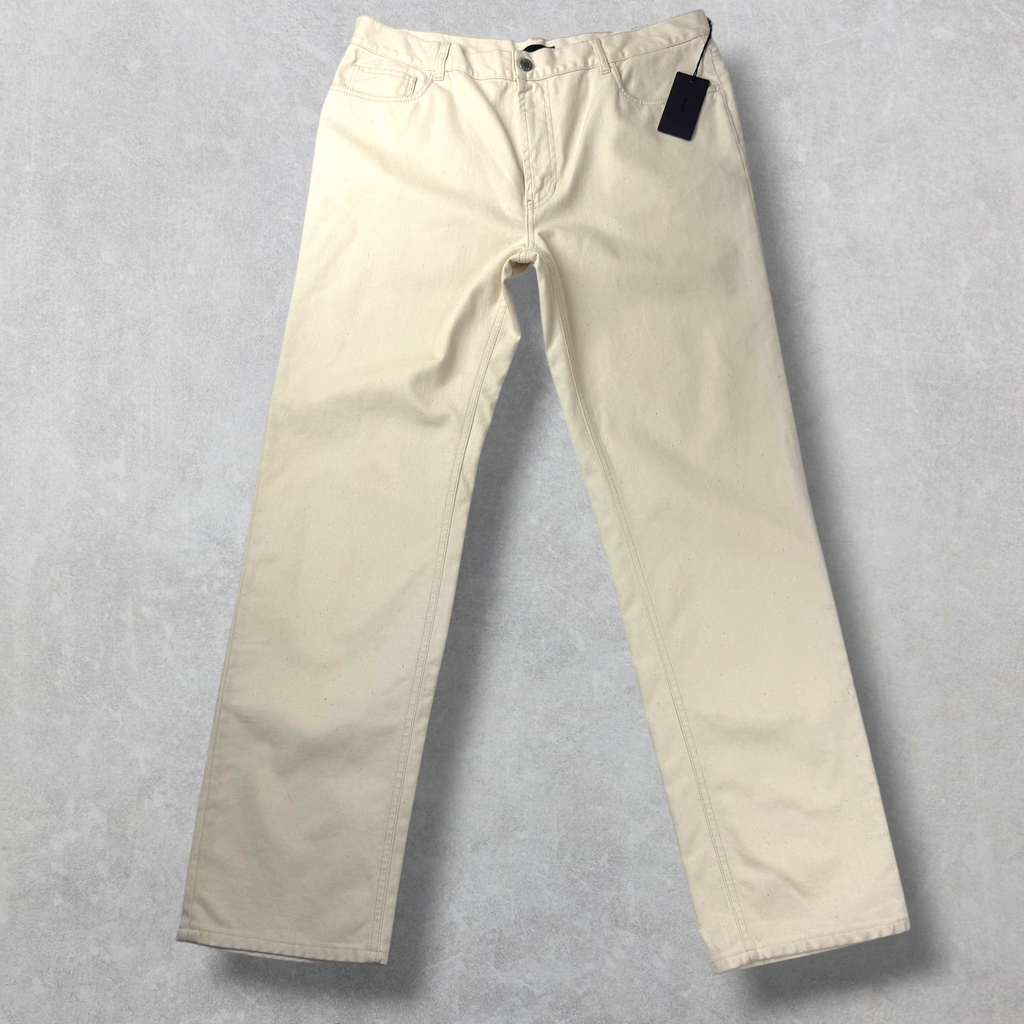 Prada Natural Denim Trousers Pants 36