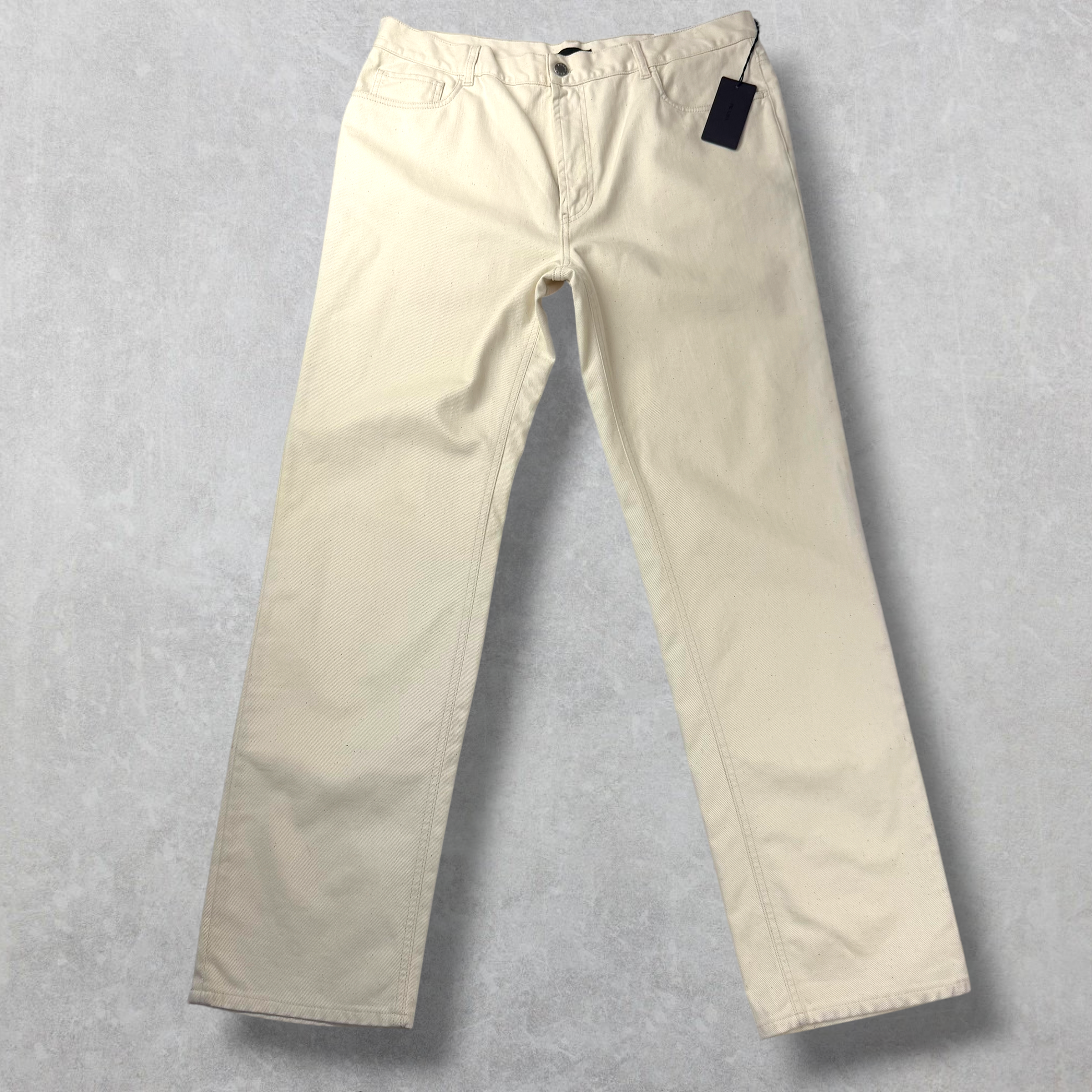 Prada Natural Denim Trousers Pants 36