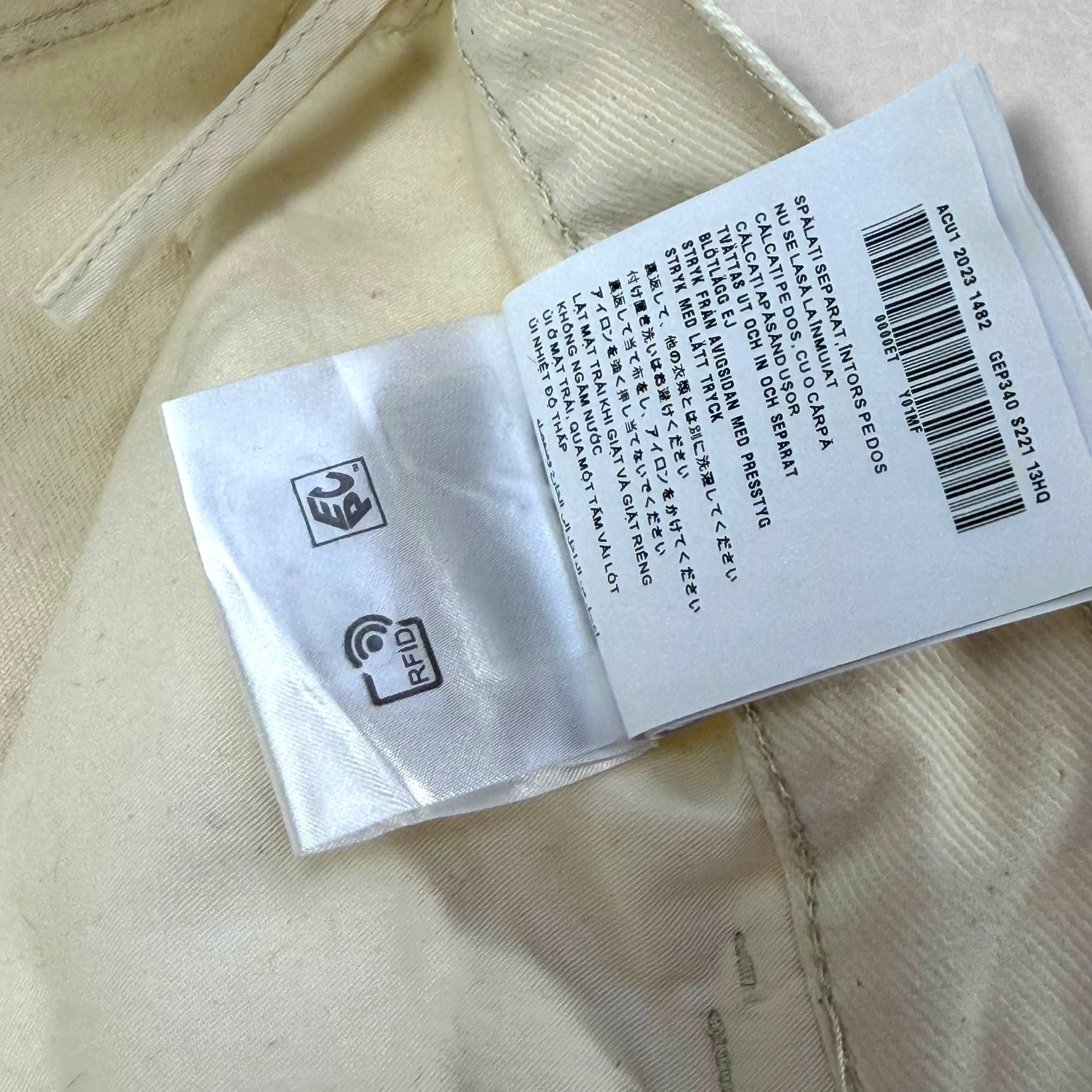 Prada Natural Denim Trousers Pants 36