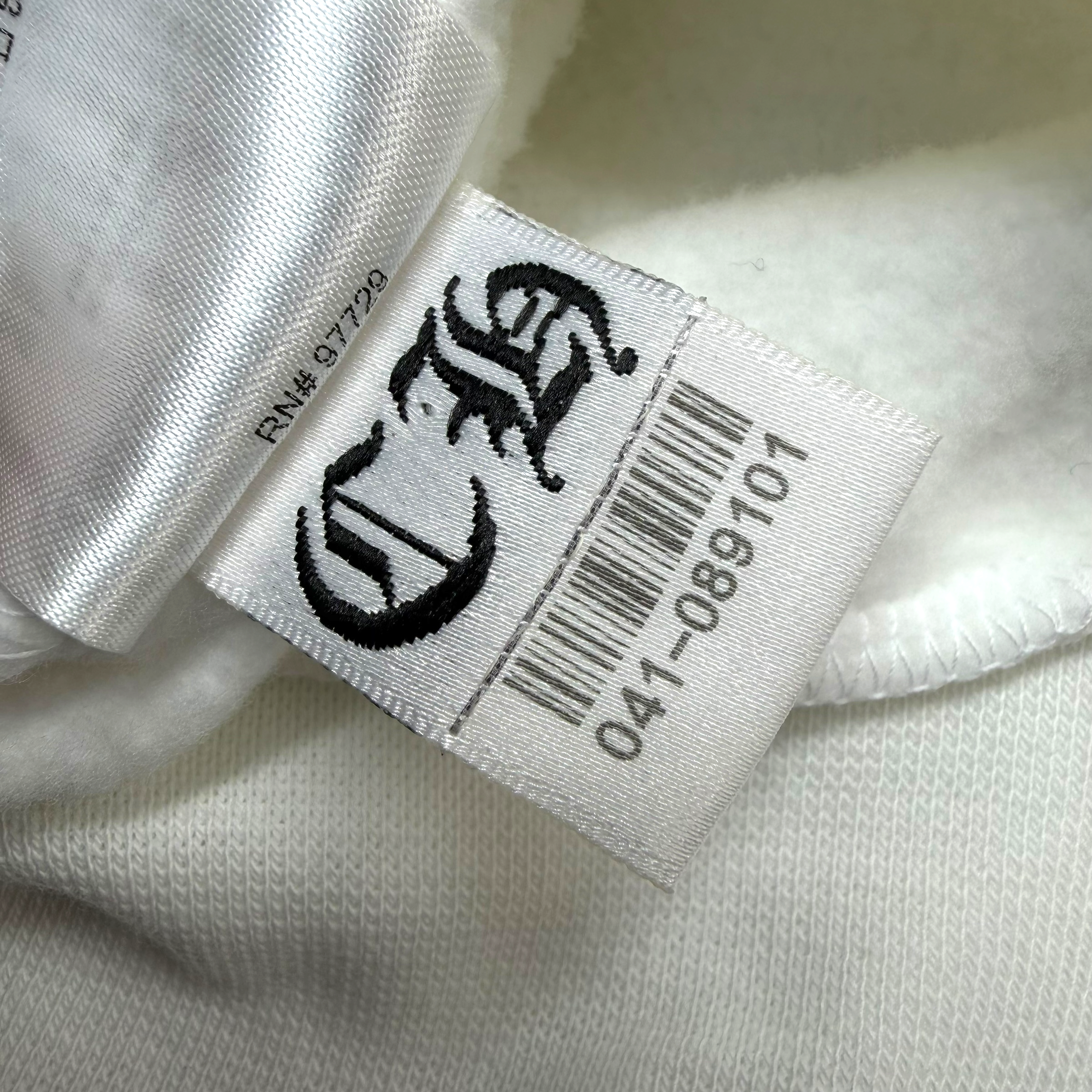 Chrome Hearts Vertical Logo White Hoodie XL