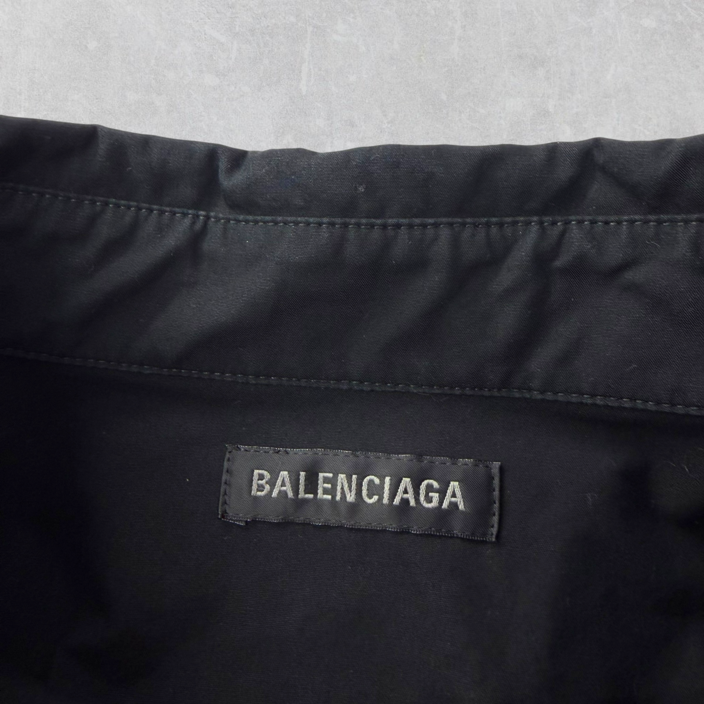 Balenciaga Political Stencil Large Fit Short Sleeve Shirt 43 (XXXL)