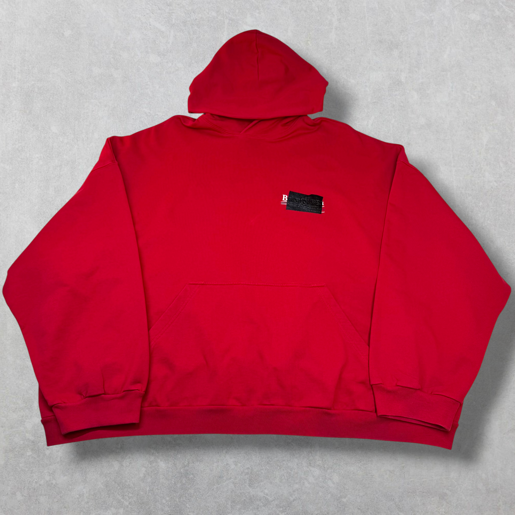 Balenciaga Gaffer Hoodie Red 4 (XXXL)