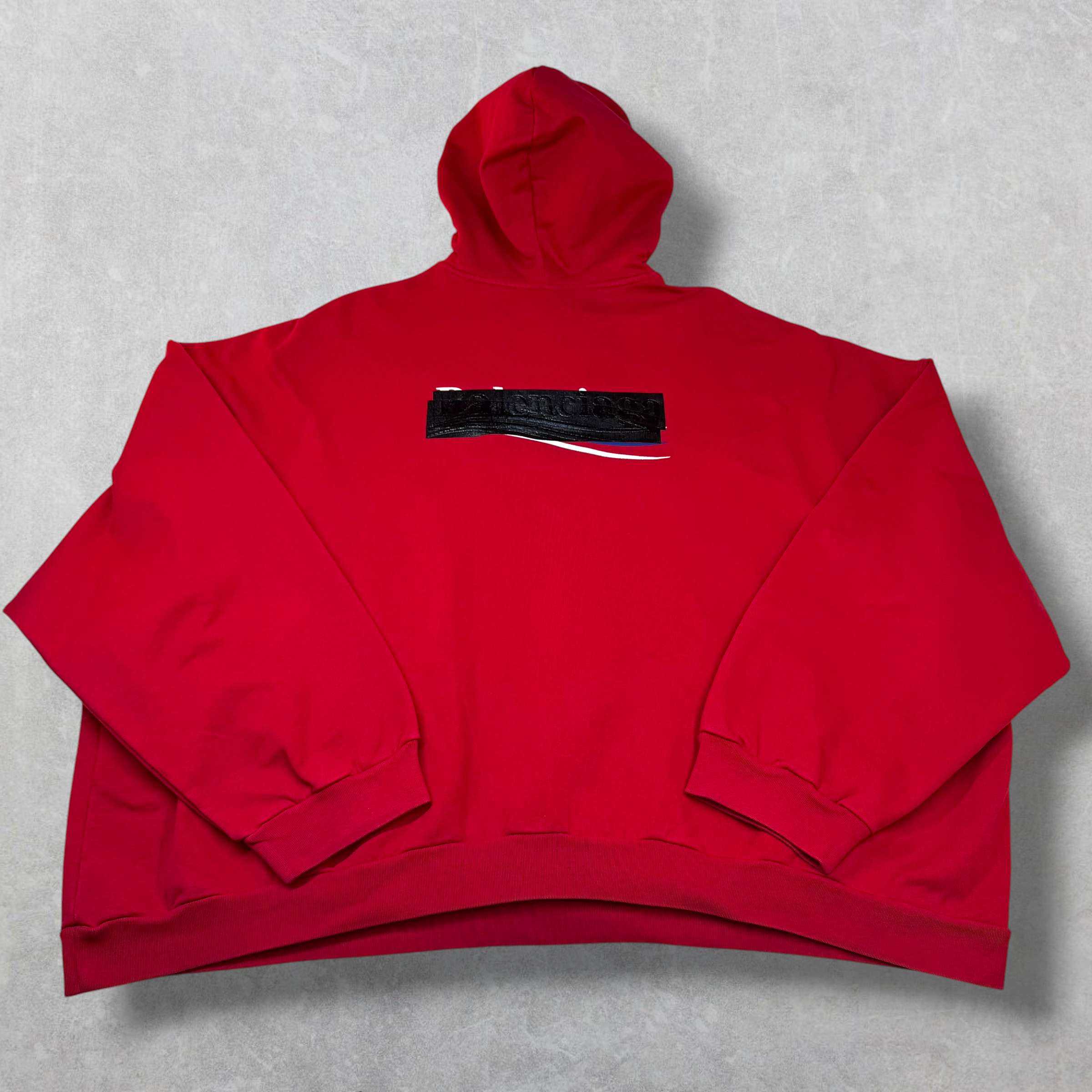 Balenciaga Gaffer Hoodie Red 4 (XXXL)