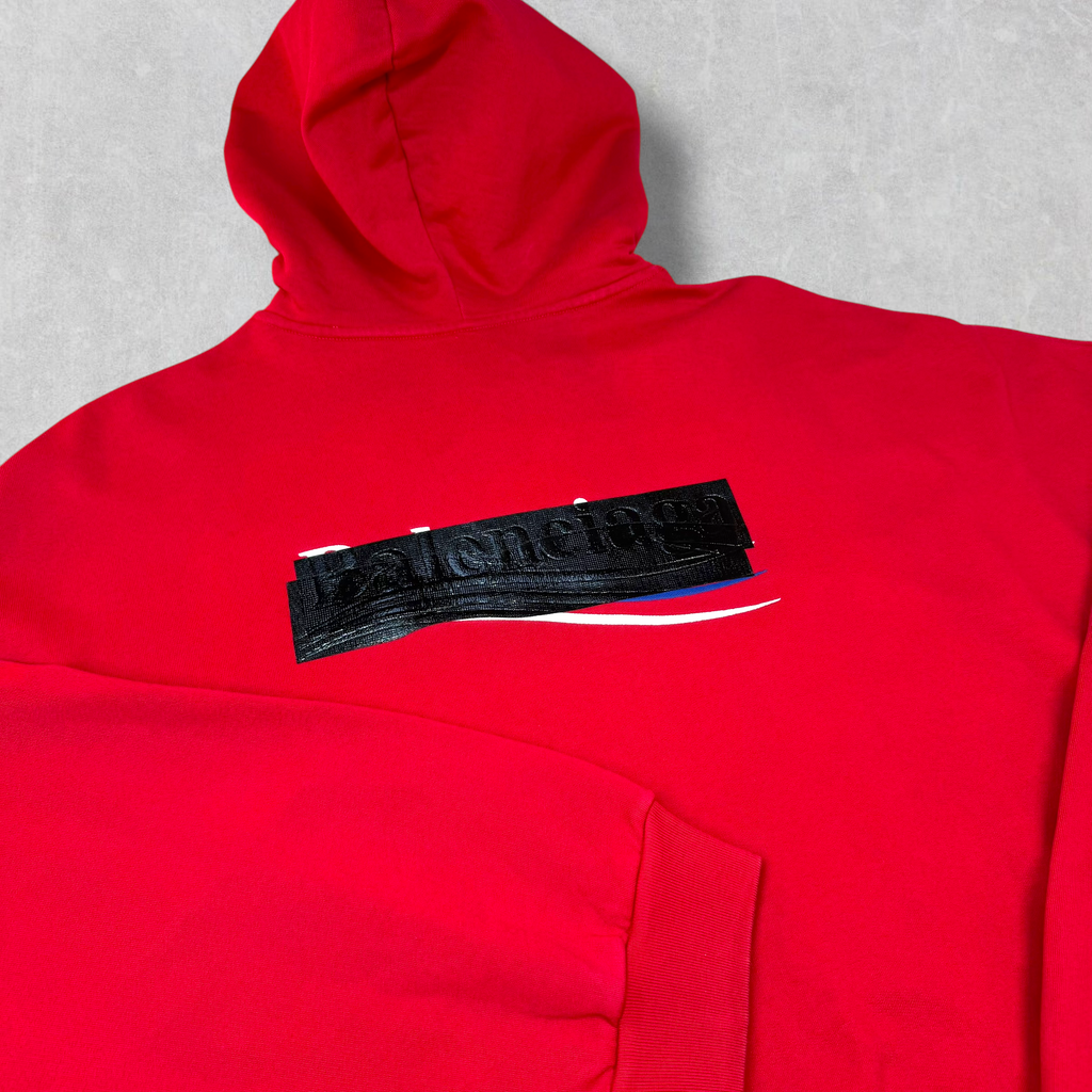 Balenciaga Gaffer Hoodie Red 4 (XXXL)